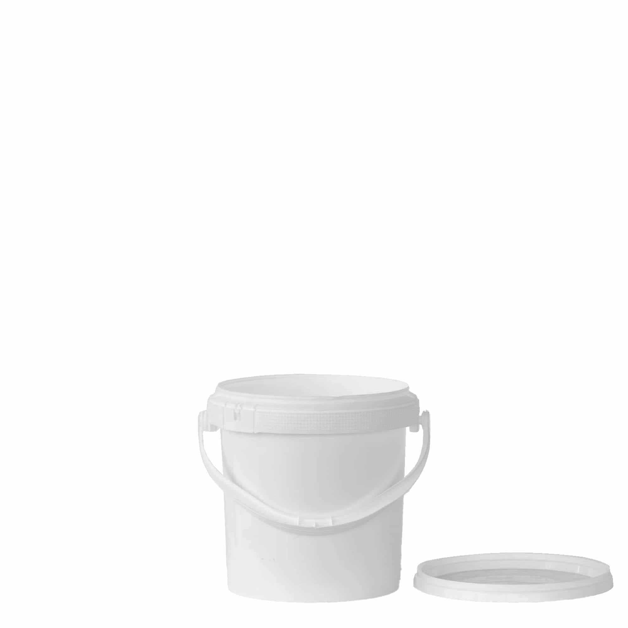 1 l bucket, PP plastic, white