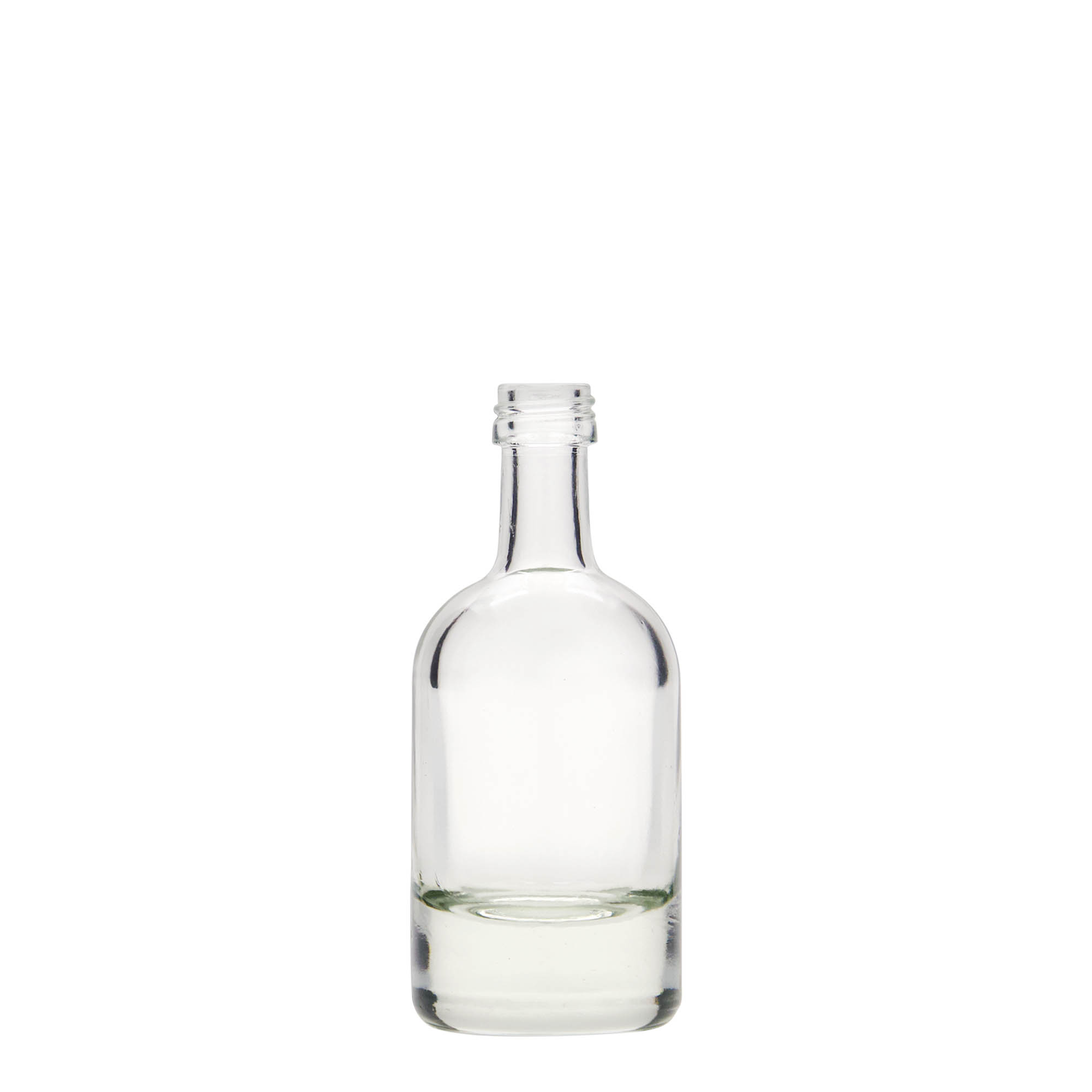 50 ml glass bottle 'Linea Uno', opening: PP 18 50 ml glass bottle 'Linea Uno', opening: PP 18