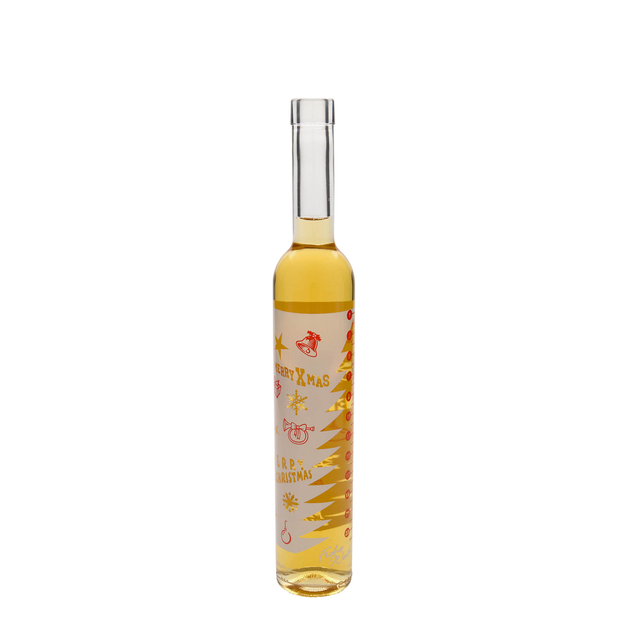 500 ml glass bottle Maximo printed 'Advent calendar', opening: cork