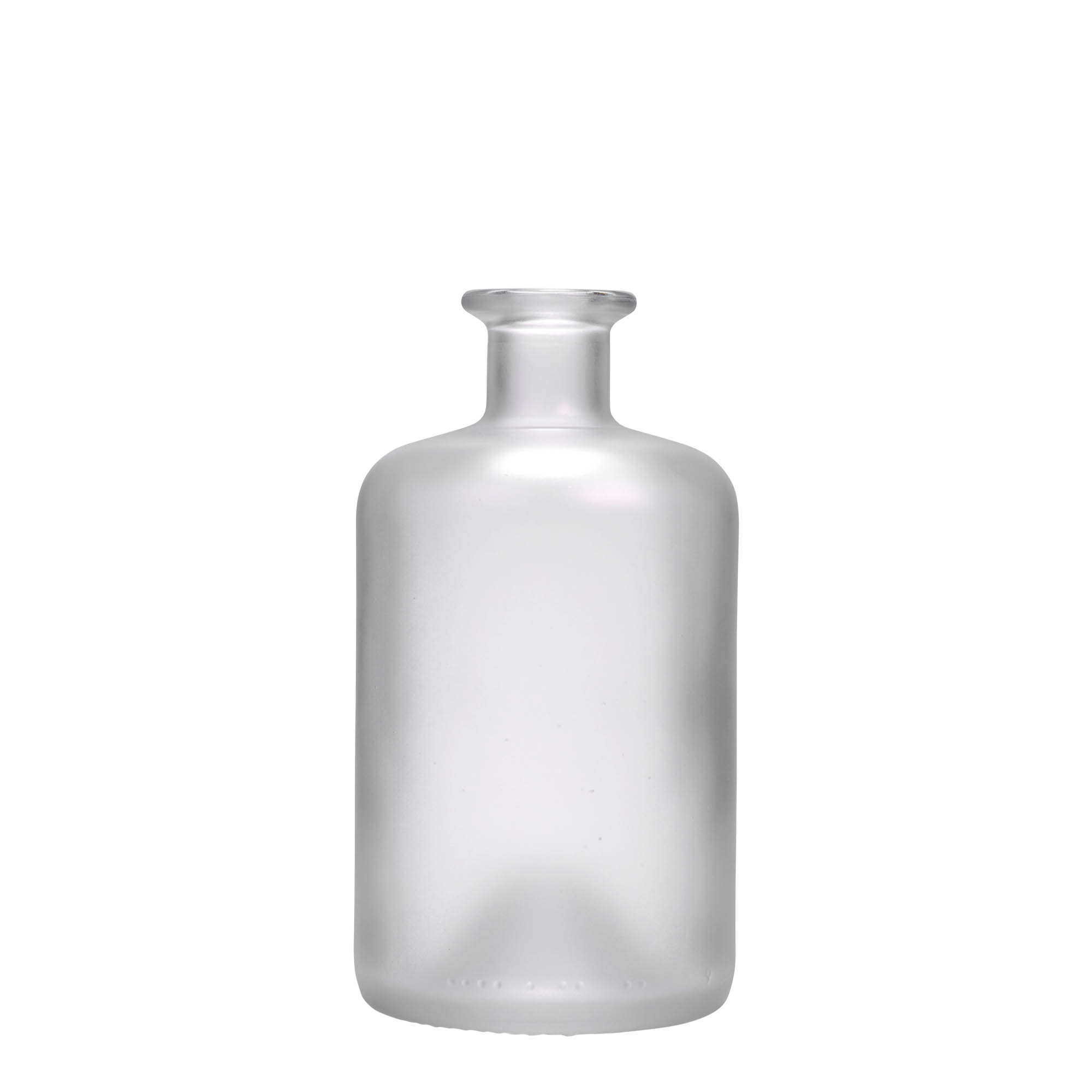 500 ml glass apothecary bottle, frosted, closure: cork 500 ml glass apothecary bottle, frosted, closure: cork