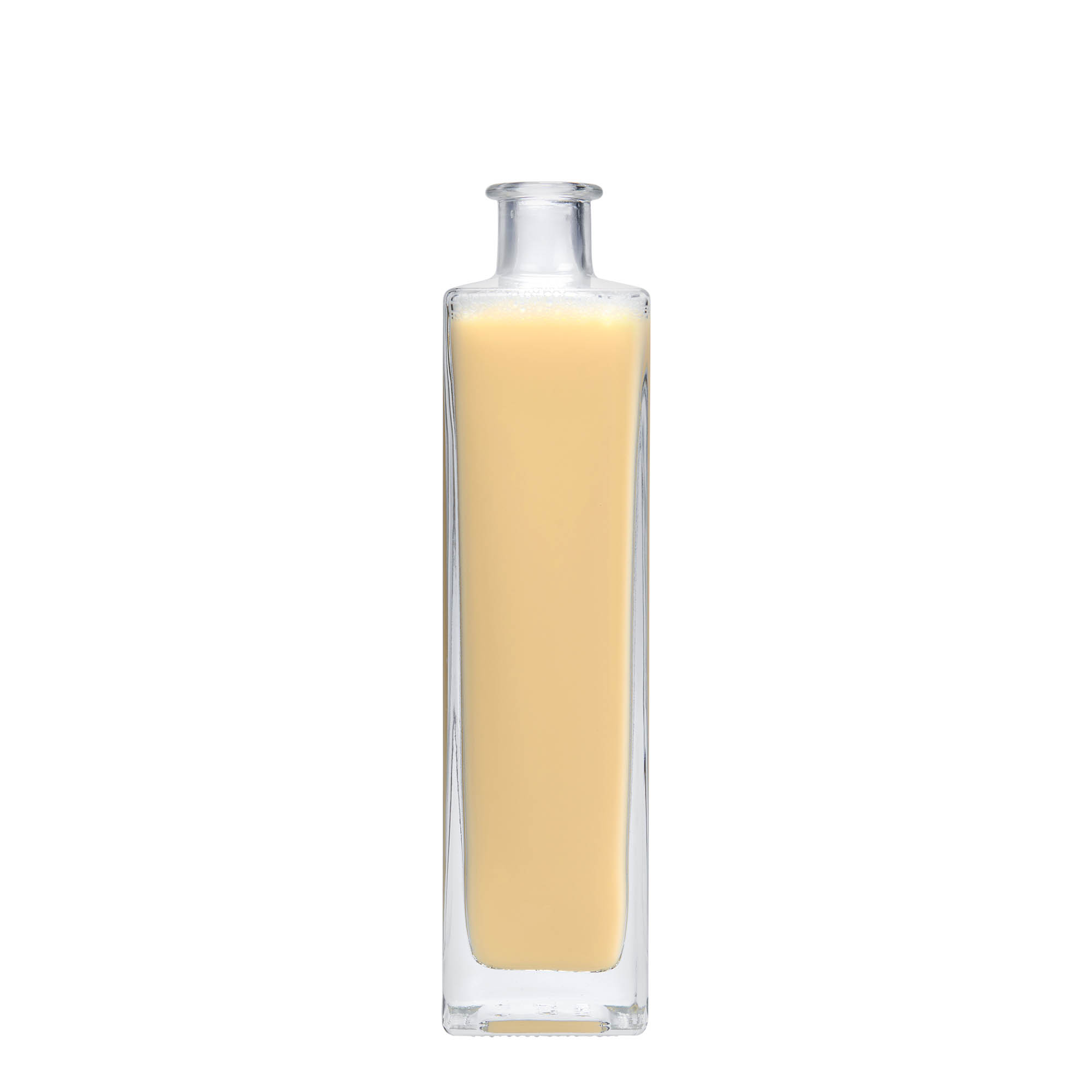 500 ml glass bottle 'Rafaello', square, opening: cork