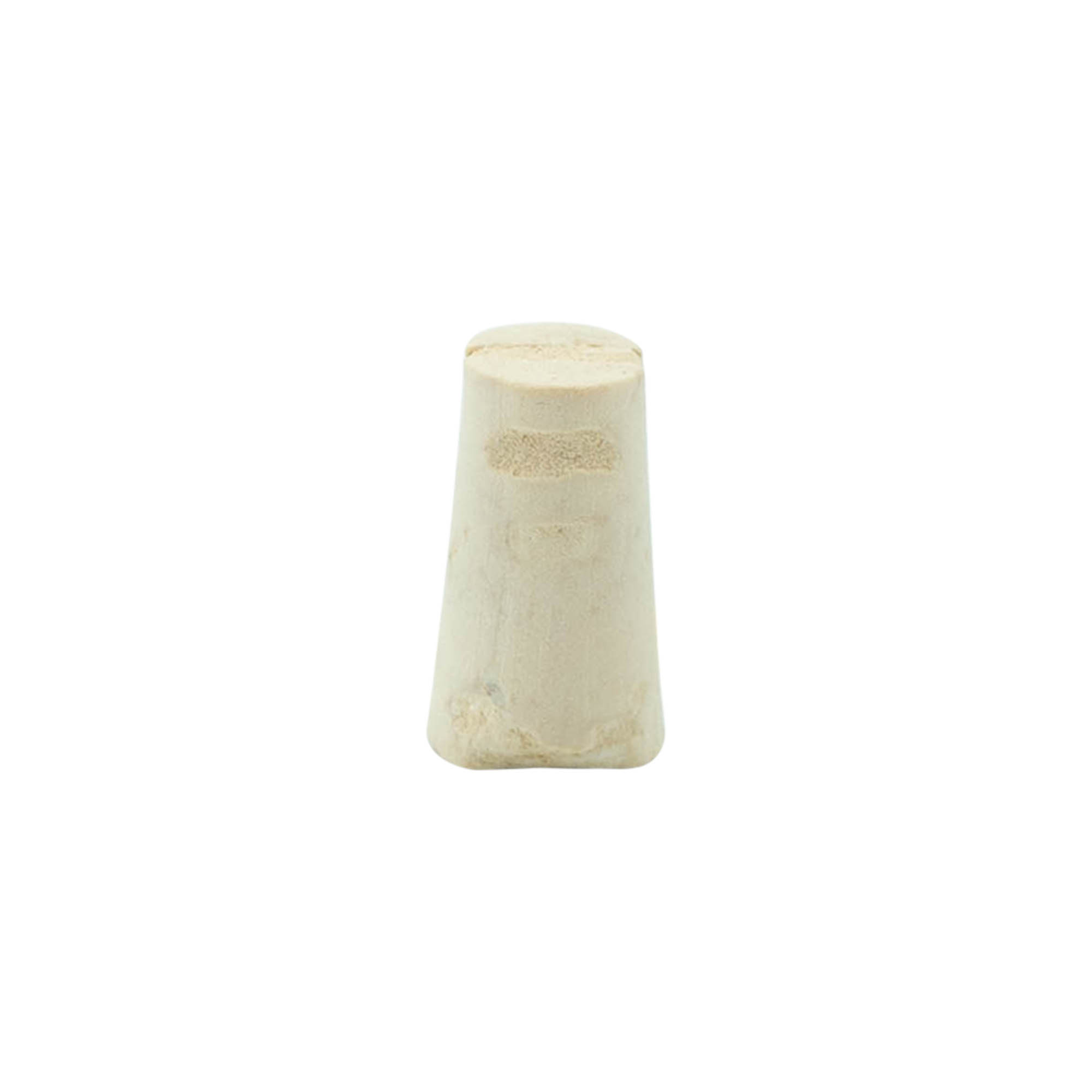 Tapered cork 9-12 x 22, natural cork, bleached, for opening: cork