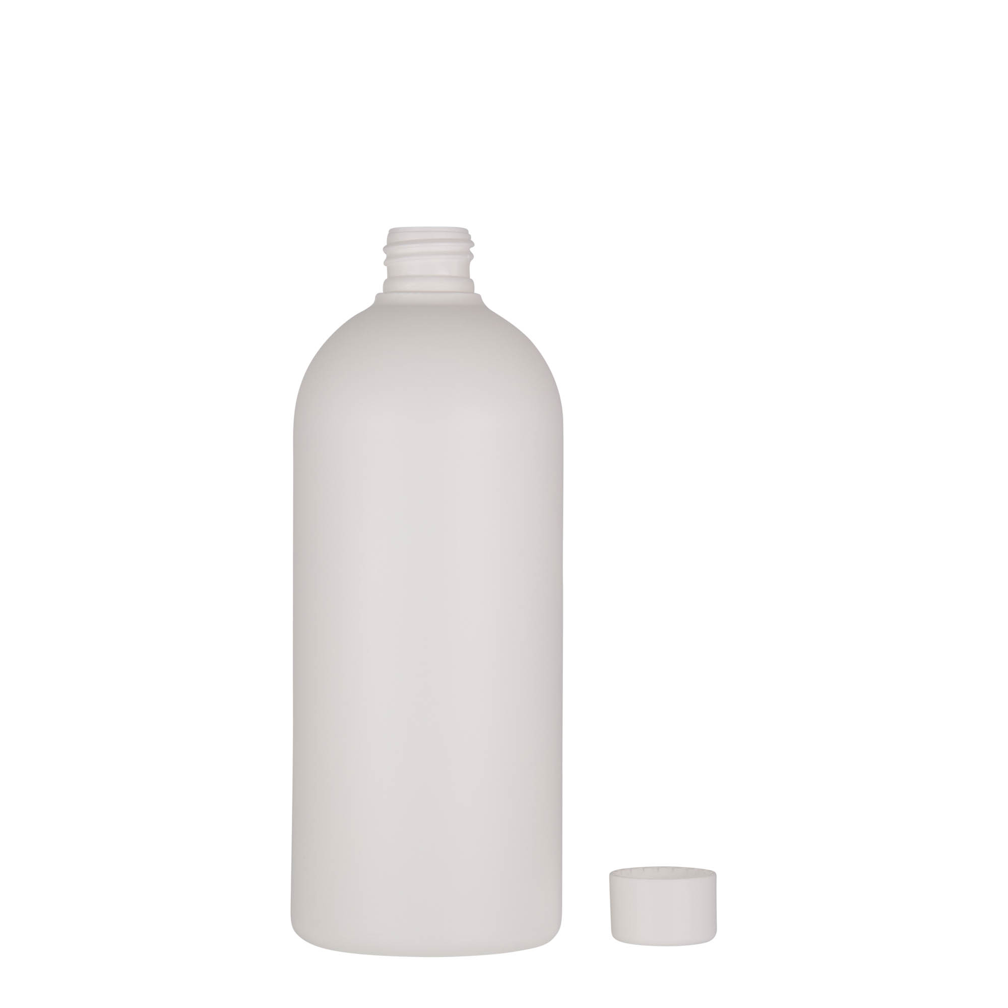 500 ml plastic bottle 'Tuffy', HDPE, white, closure: 24/410