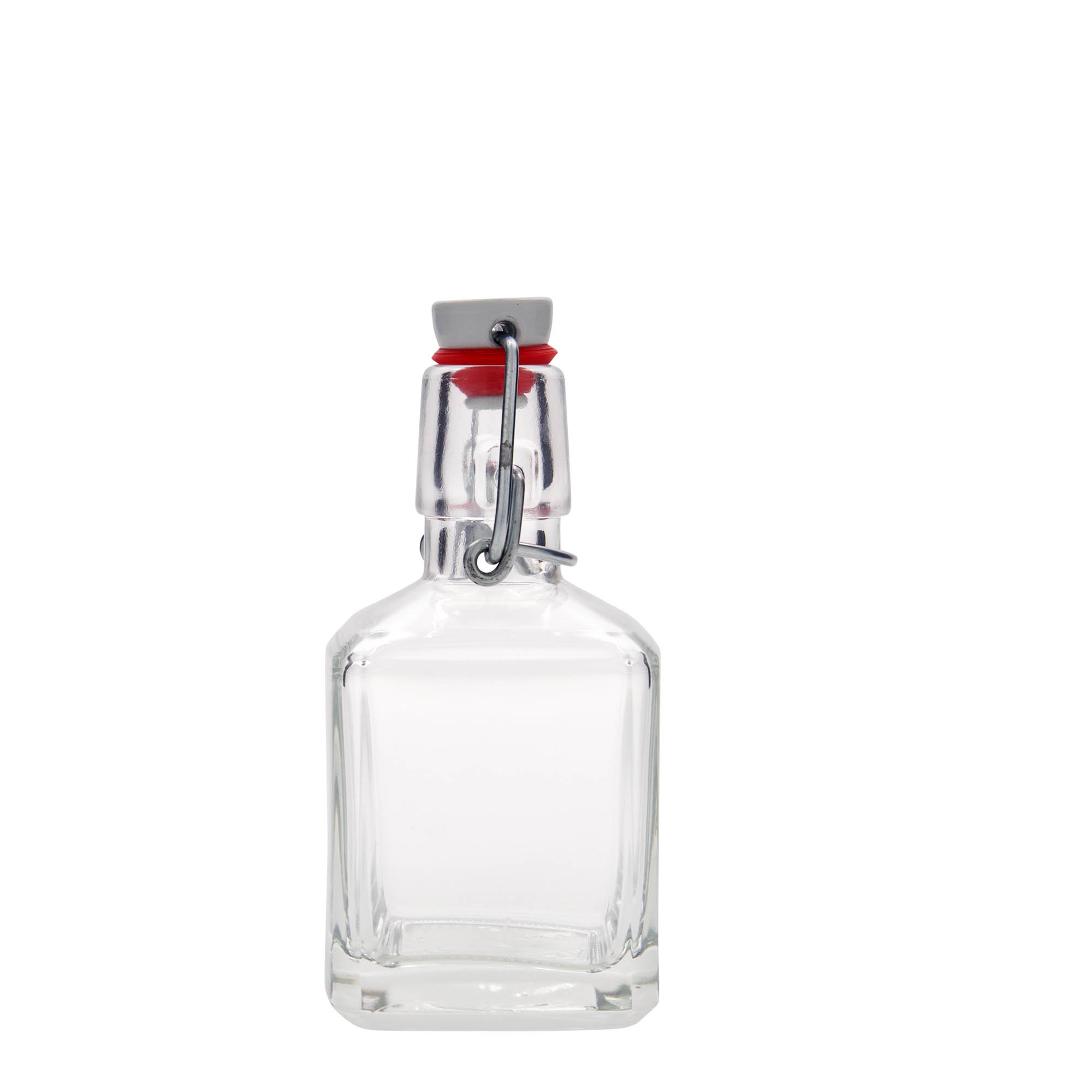 200 ml glass bottle 'Kubica', square, opening: swing top closure 200 ml glass bottle 'Kubica', square, opening: swing top closure