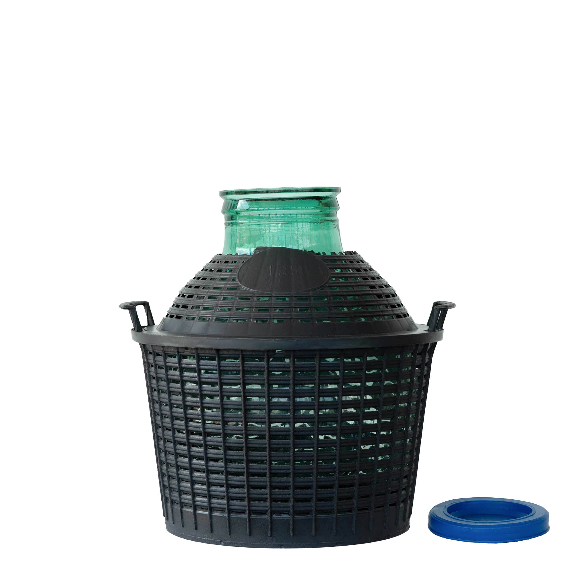 15 l wide-neck balloon bottle, glass, opening: slip lid