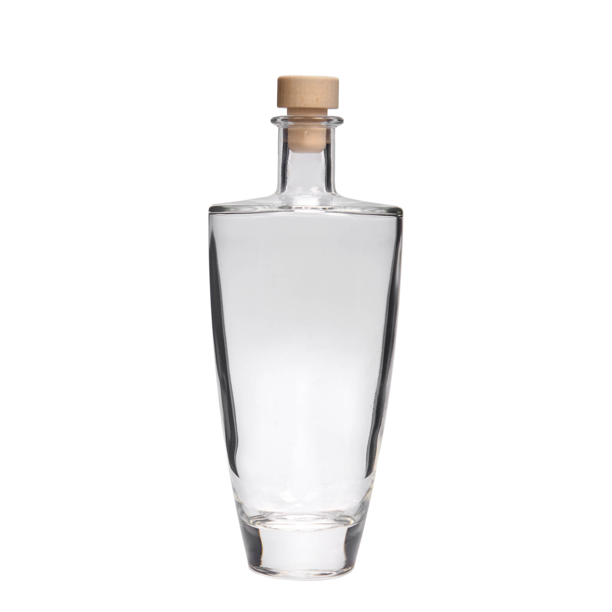 500 ml glass bottle 'Vanessa', oval, opening: cork