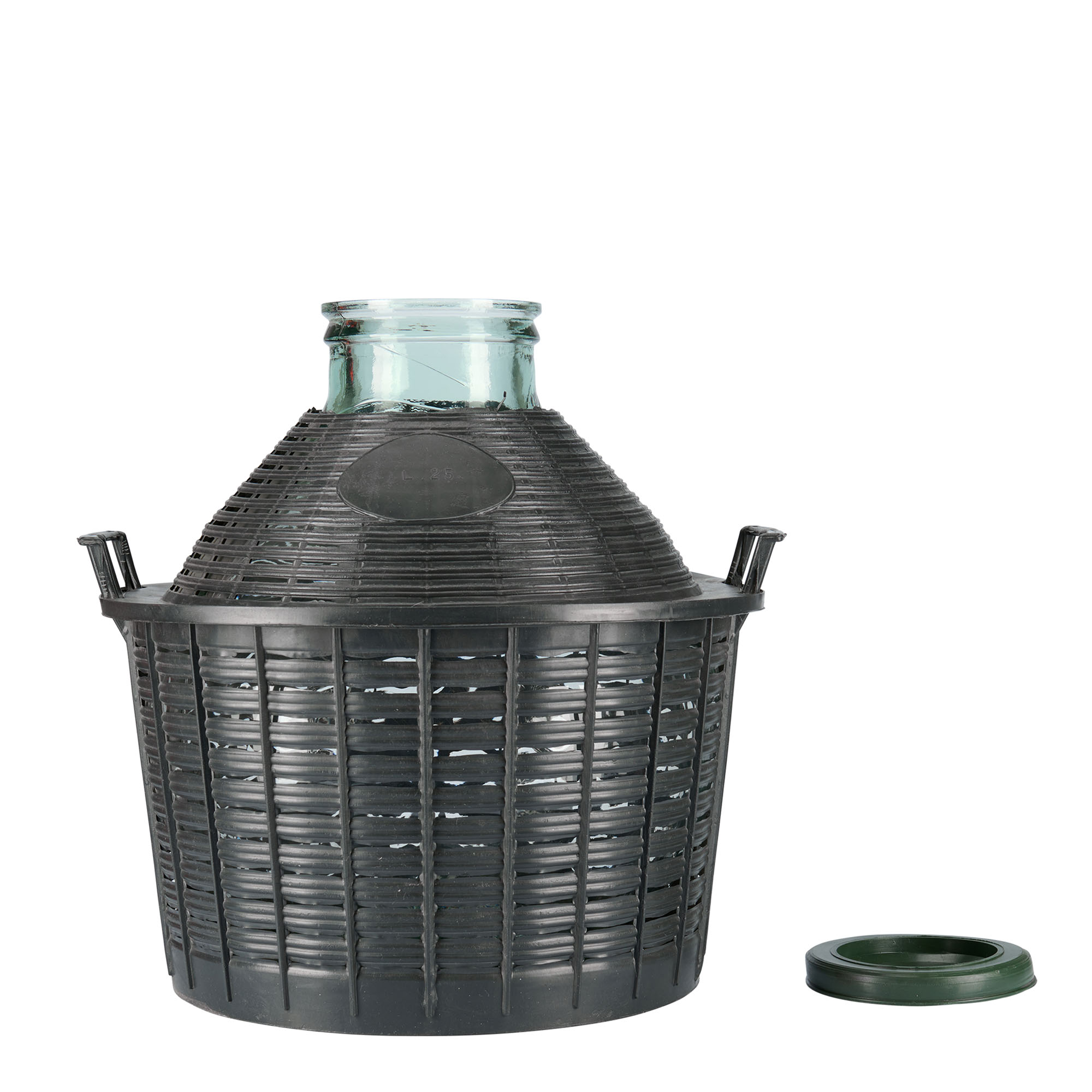 25 l balloon bottle wide neck, glass, opening: slip lid 25 l balloon bottle wide neck, glass, opening: slip lid