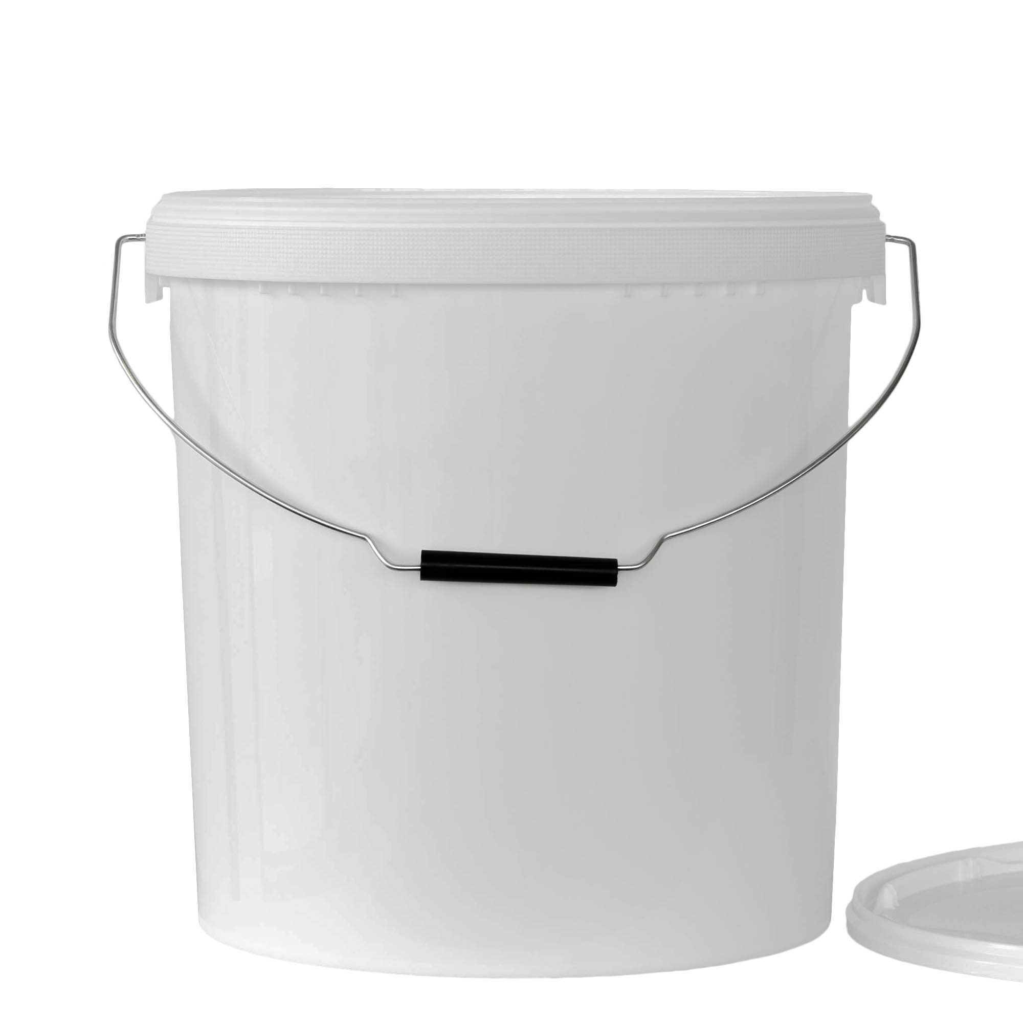 20 l bucket, PP plastic, white 20 l bucket, PP plastic, white