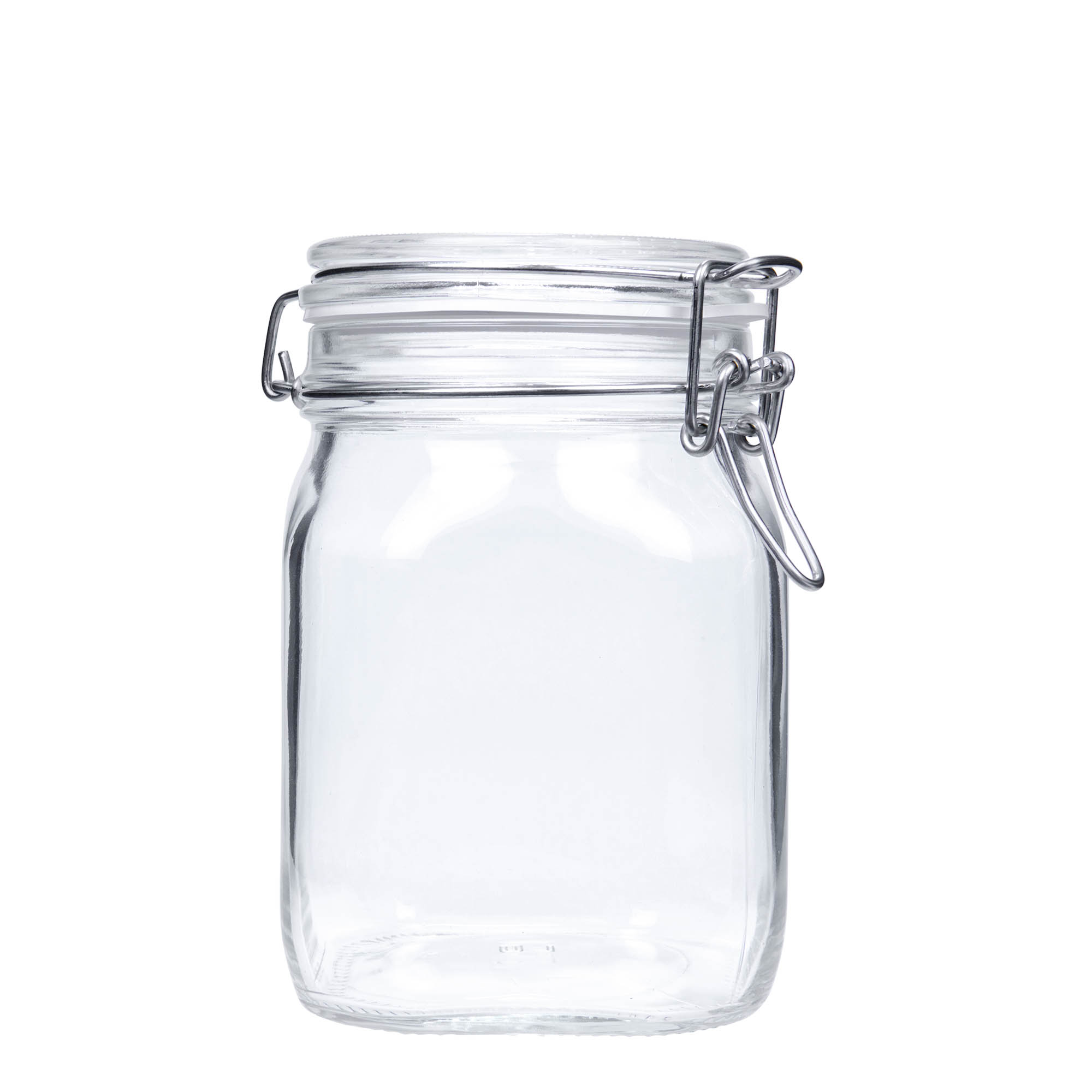 1,000 ml wire bail jar ‘Fido’, square, opening: wire bail closure 1,000 ml wire bail jar ‘Fido’, square, opening: wire bail closure