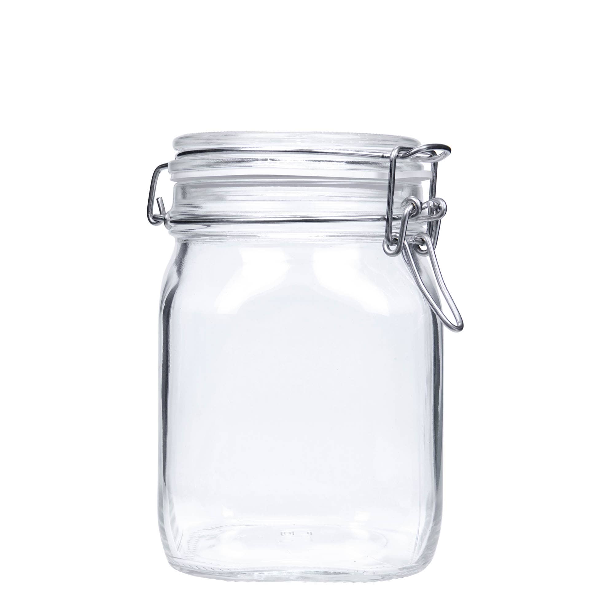 1,000 ml wire bail jar ‘Fido’, square, opening: wire bail closure