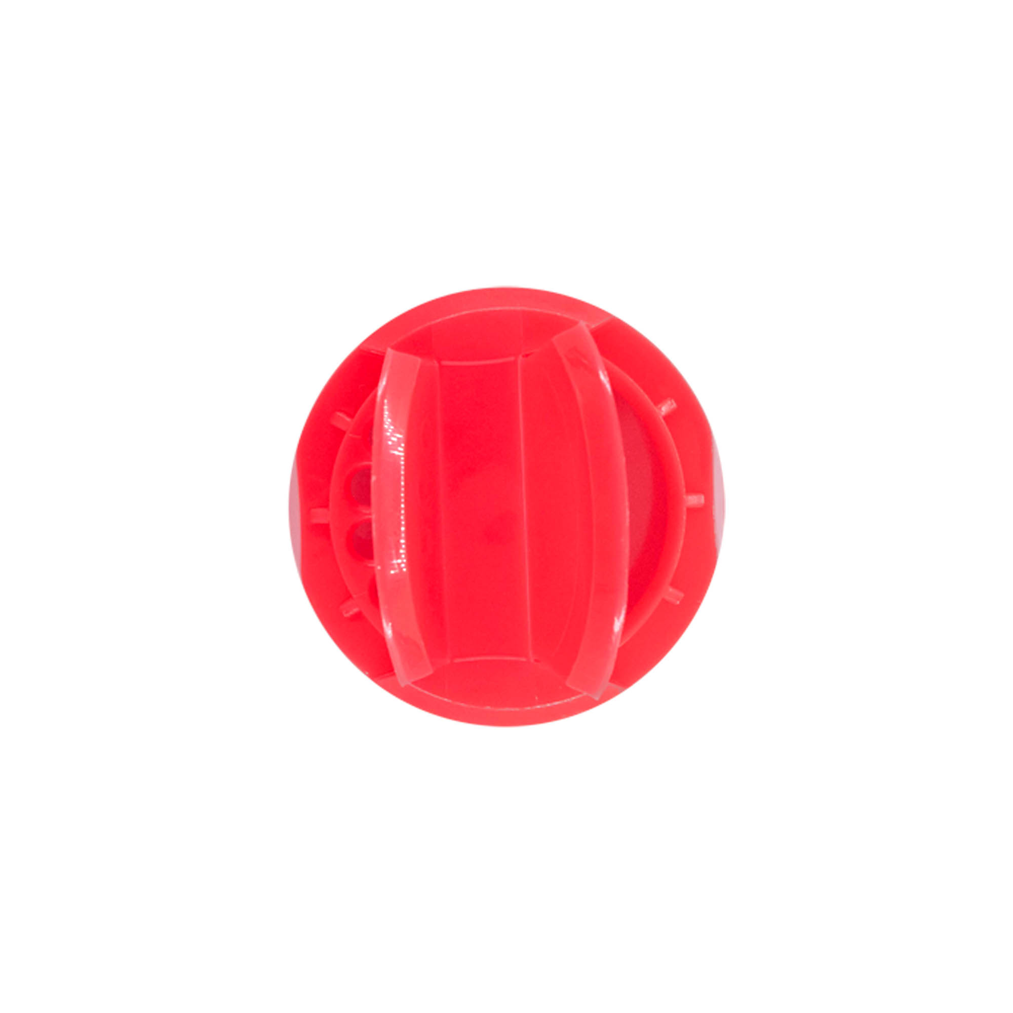 Shaker cap for spice jar, PP plastic, red, for opening: 38/400
