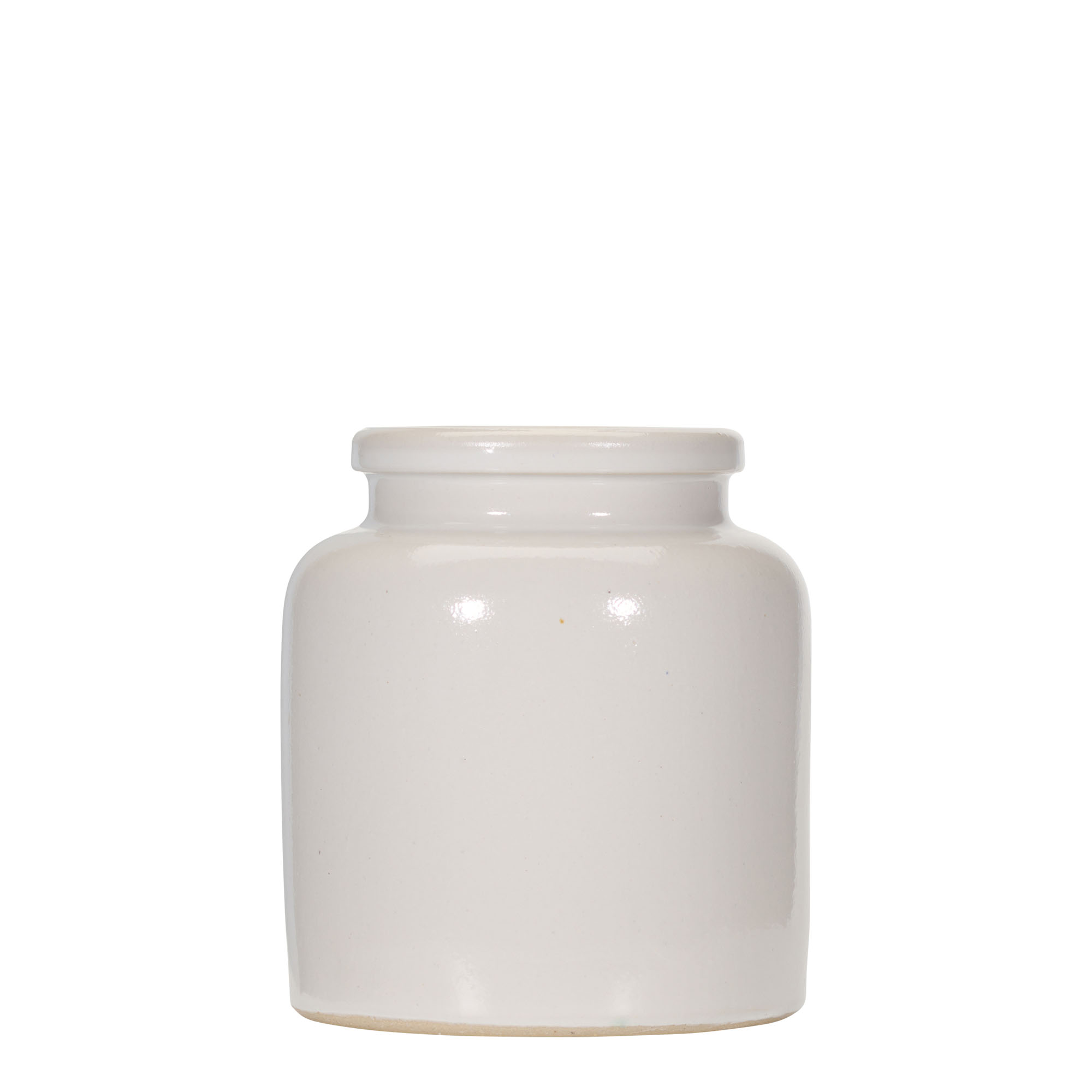 270 ml stoneware pot, ceramic, white, opening: slip lid 270 ml stoneware pot, ceramic, white, opening: slip lid