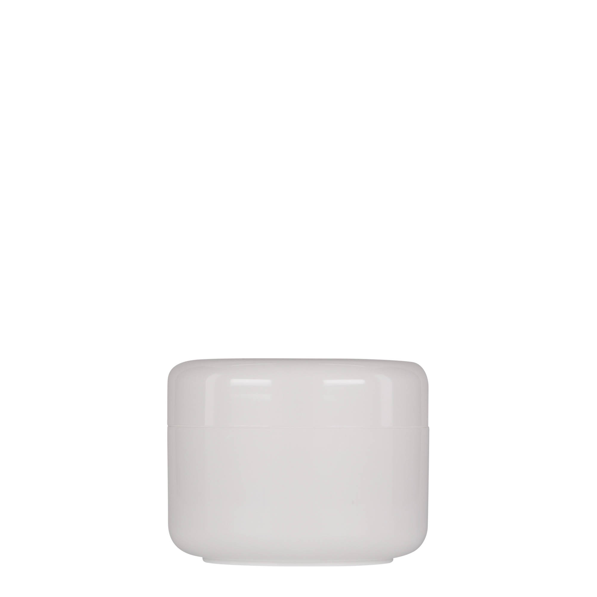 100 ml plastic jar 'Bianca', PP, white, opening: screw cap 100 ml plastic jar 'Bianca', PP, white, opening: screw cap