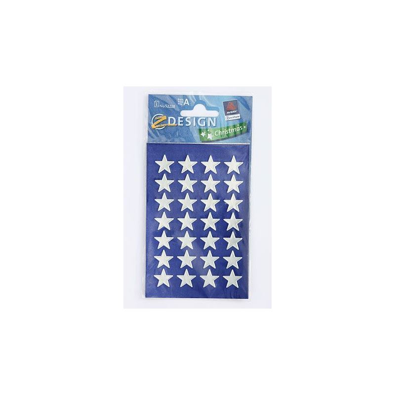 Zweckform Stickers ‘Stars’, paper, silver
