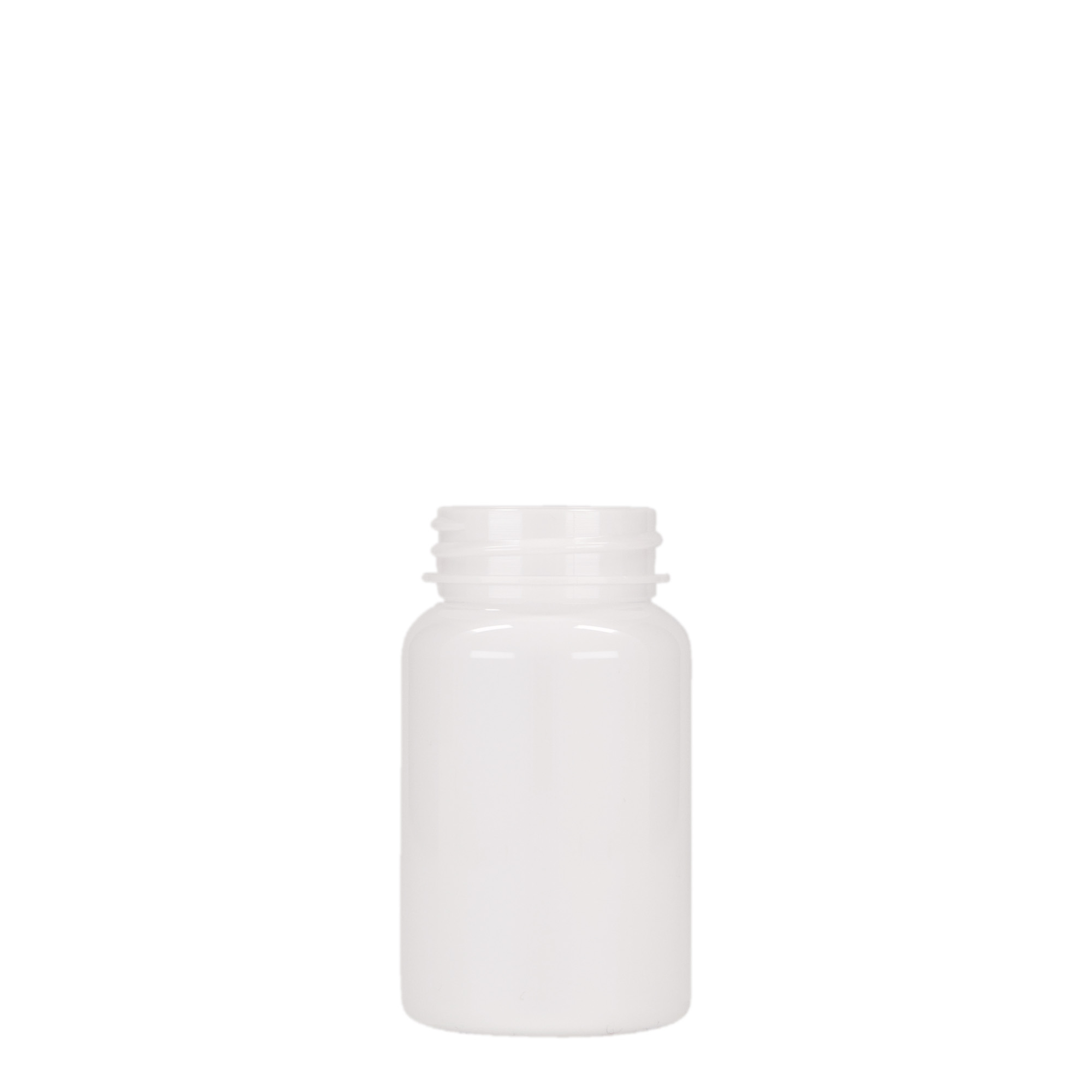 75 ml PET container, plastic, white, opening: 38/400
