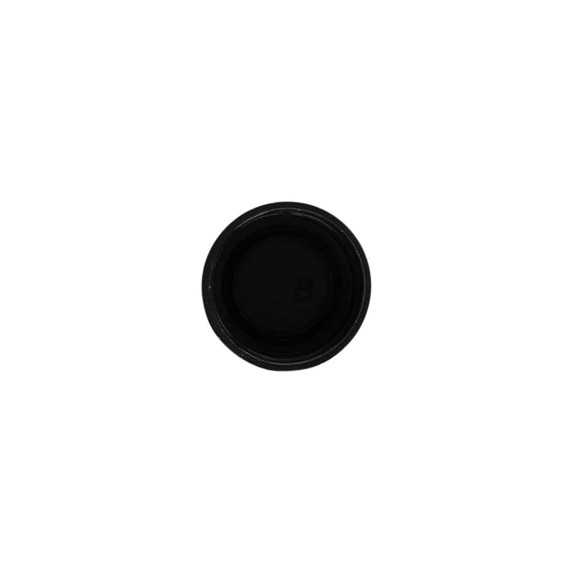 Screw cap, PP plastic, black, for opening: 20/410