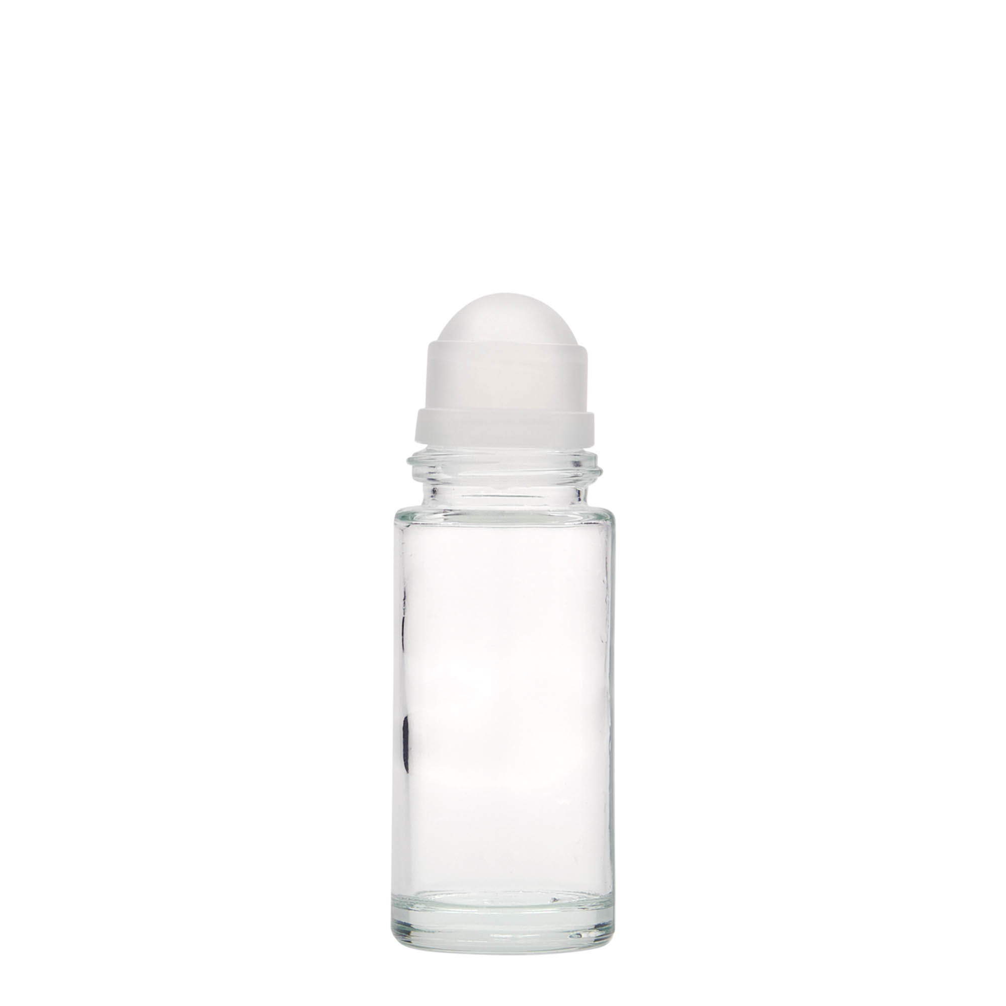 50 ml roll-on bottle, glass, brown, neck: screw cap