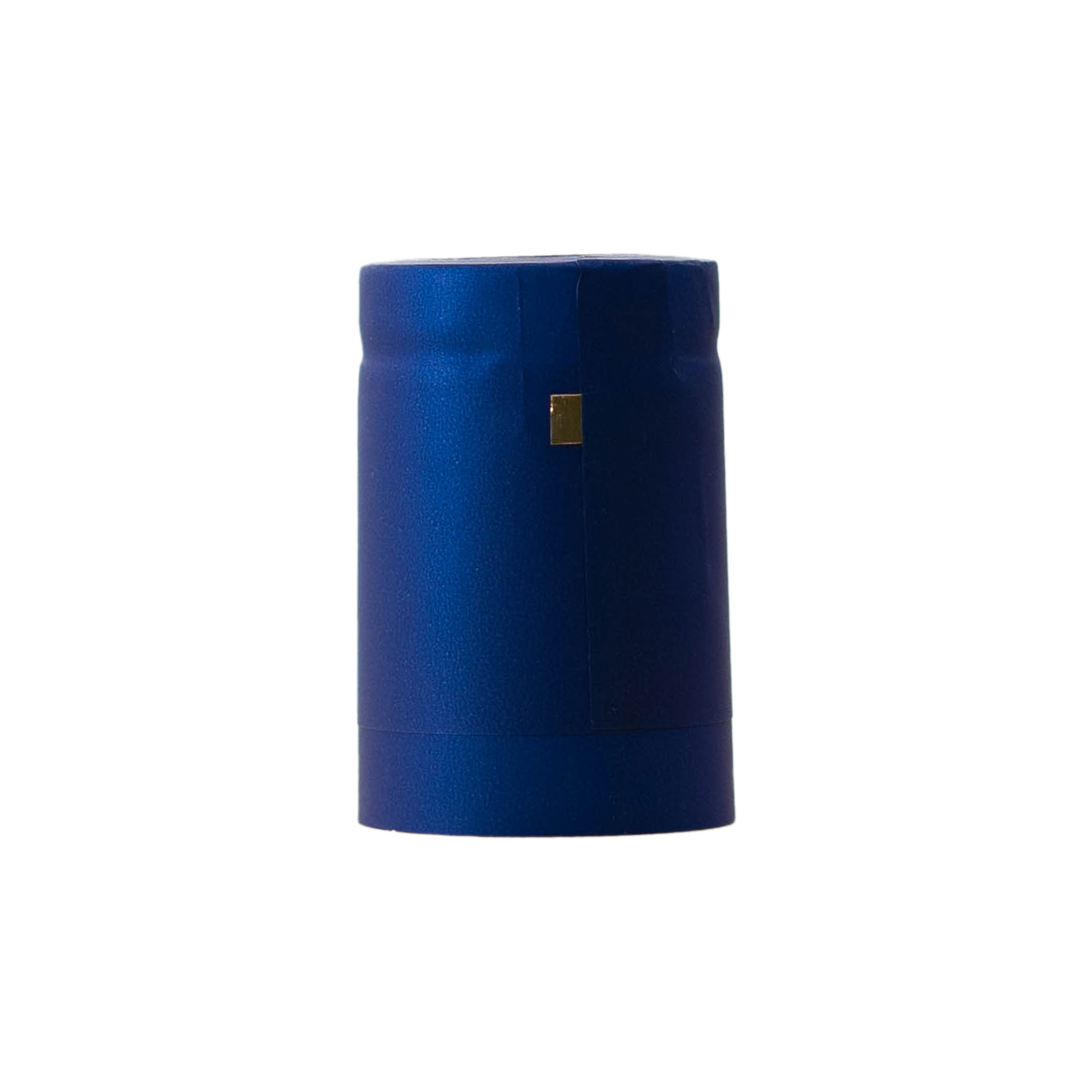 Shrink capsule 32x41, PVC plastic, blue Shrink capsule 32x41, PVC plastic, blue