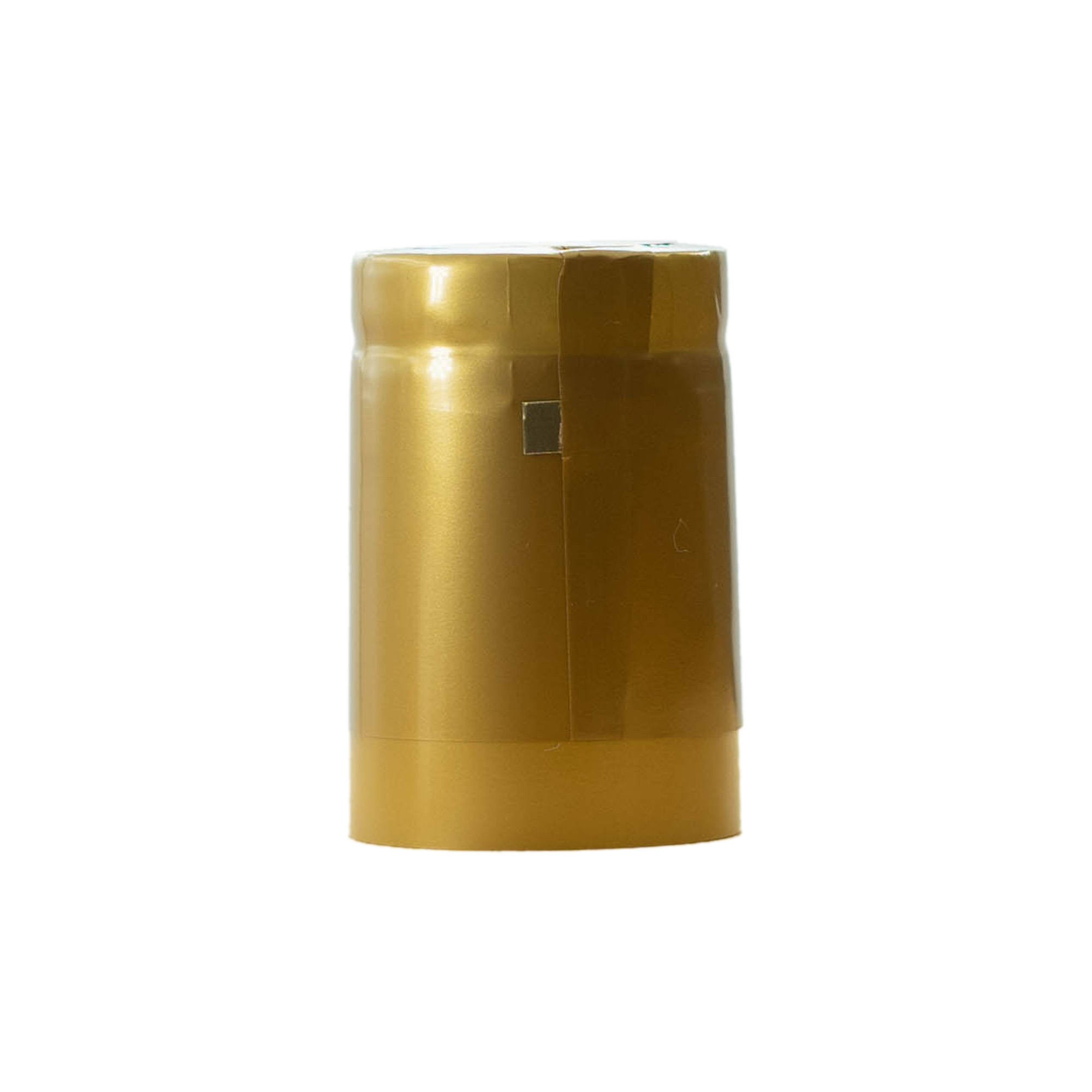 Heat shrink capsule 32x41, PVC plastic, gold Heat shrink capsule 32x41, PVC plastic, gold