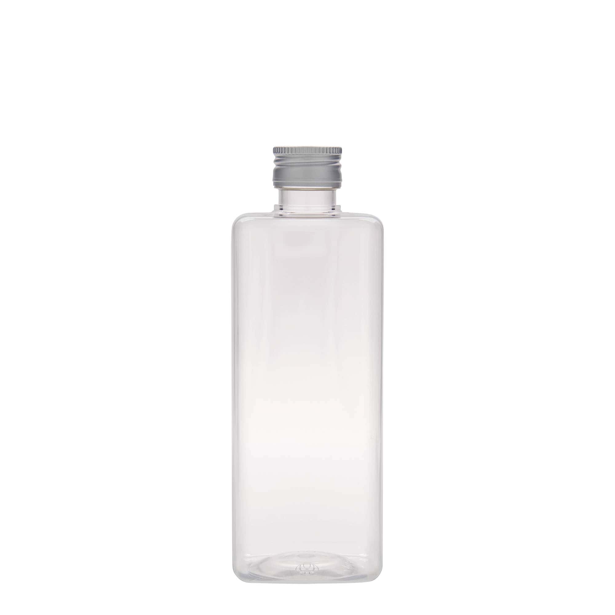 500 ml PET bottle ‘Karl’, square, plastic, opening: PP 28