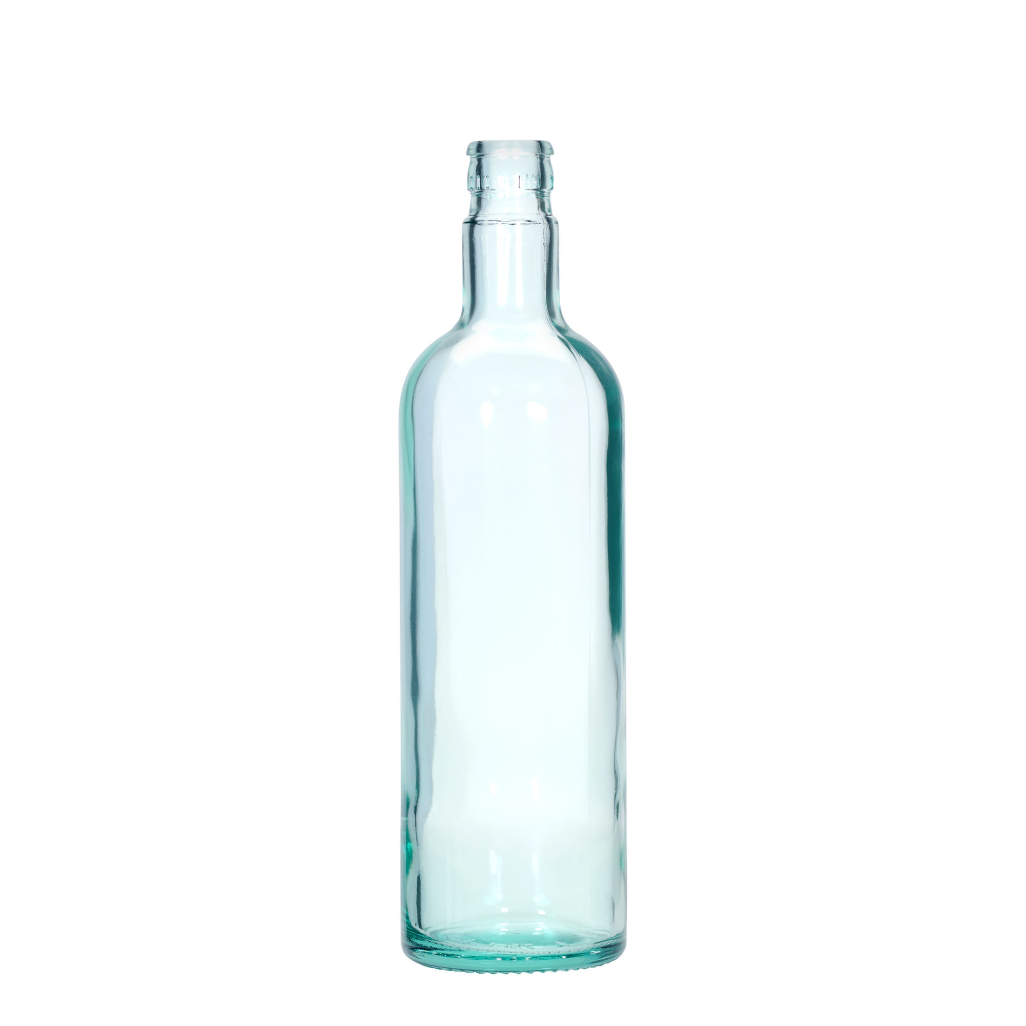 750 ml vinegar/oil bottle 'Willy New', glass, light green, opening: DOP
