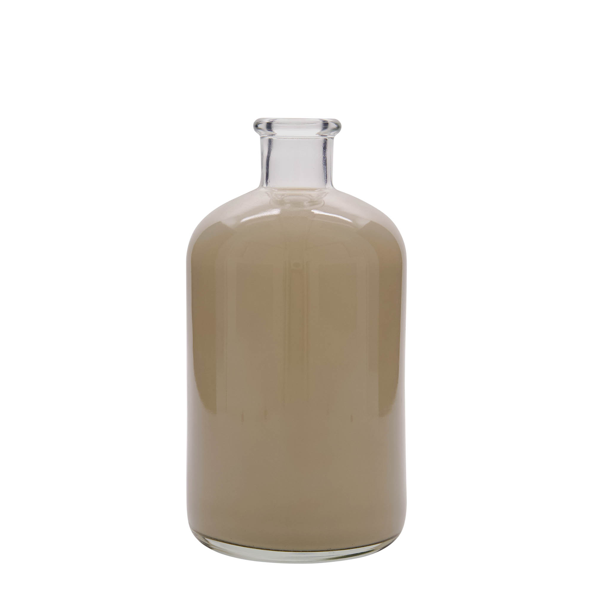 1,000 ml glass bottle apothecary, opening: cork 1,000 ml glass bottle apothecary, opening: cork