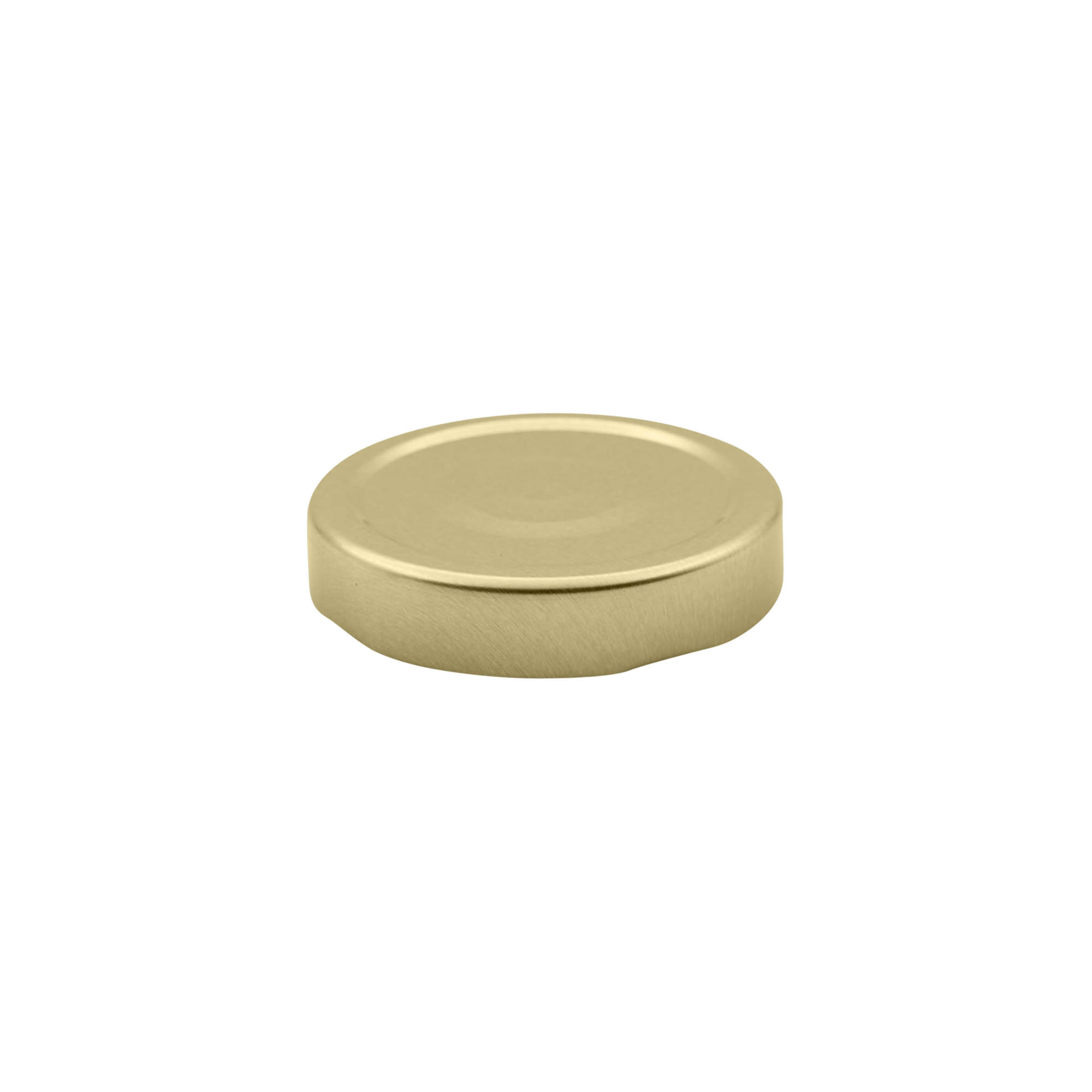 Deep twist-off cap, tinplate, gold, for opening: Deep-TO 66 Deep twist-off cap, tinplate, gold, for opening: Deep-TO 66