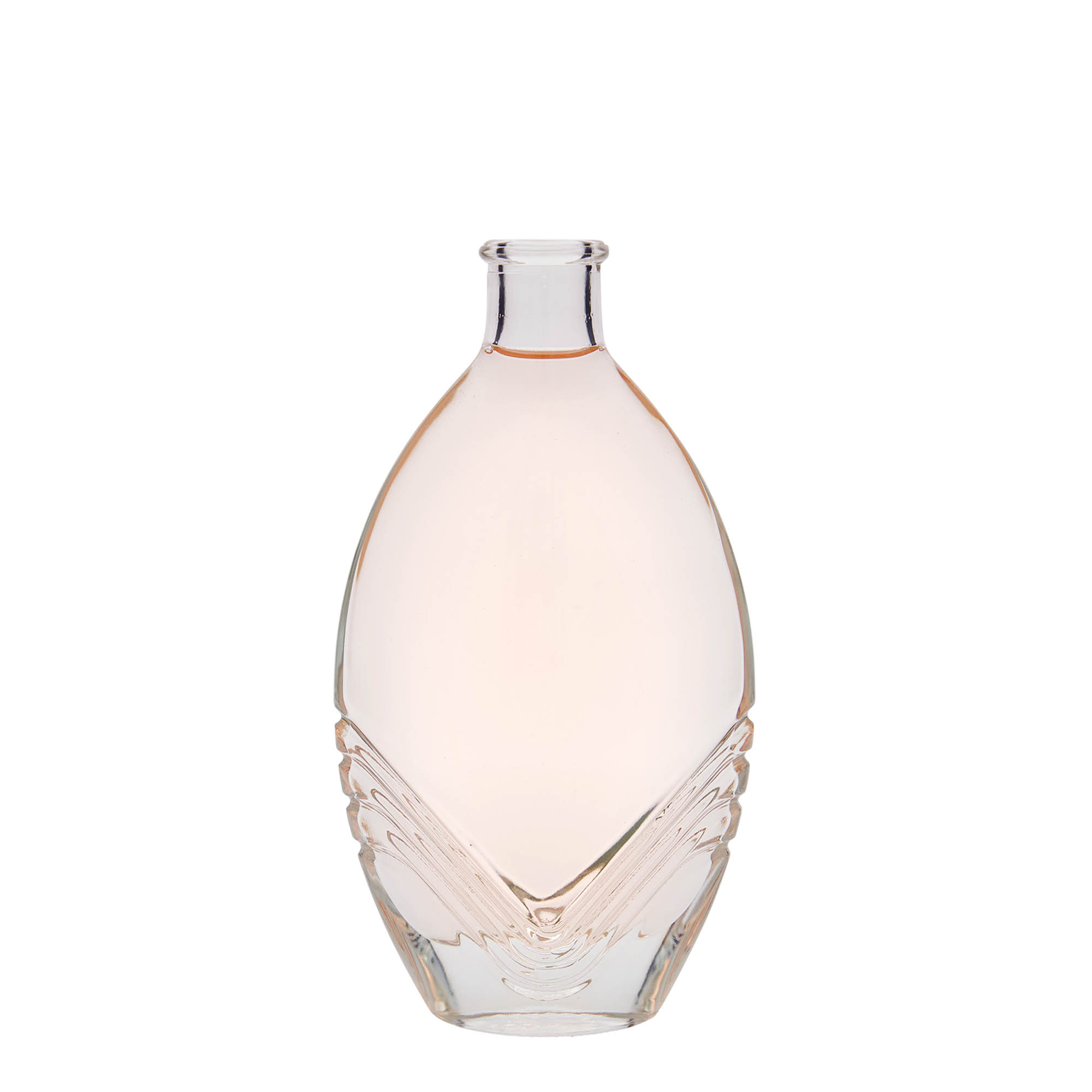 200 ml glass bottle 'Florence', oval, opening: cork 200 ml glass bottle 'Florence', oval, opening: cork