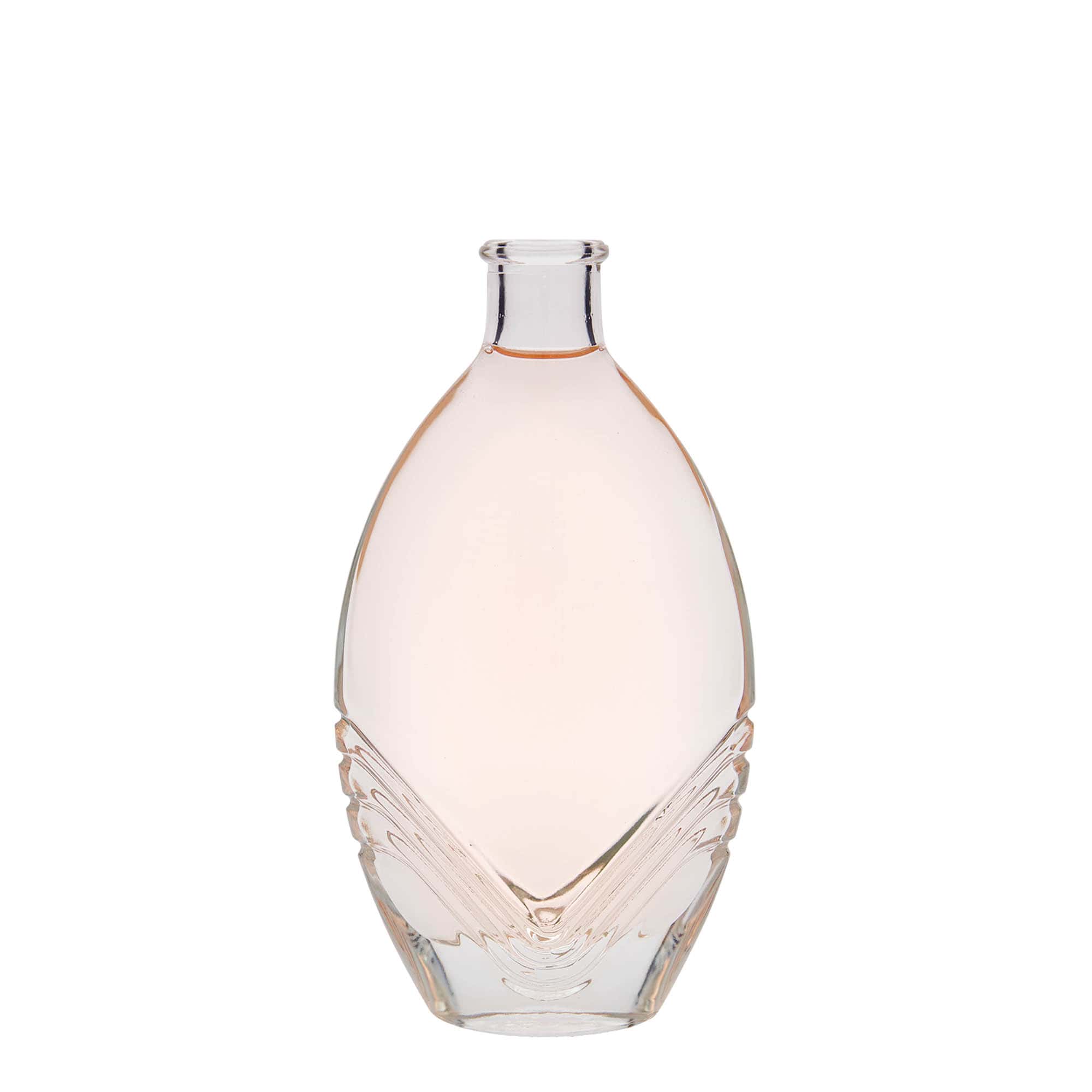 200 ml glass bottle ‘Florence’, oval, opening: cork