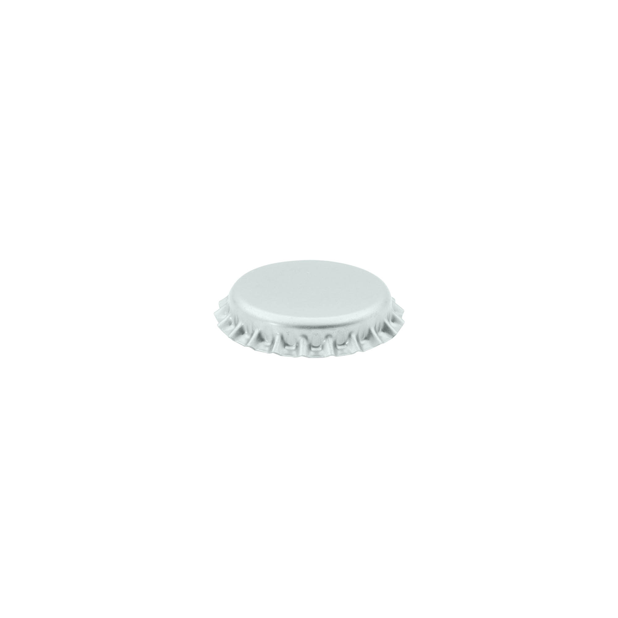 Crown caps 26 mm, metal, silver