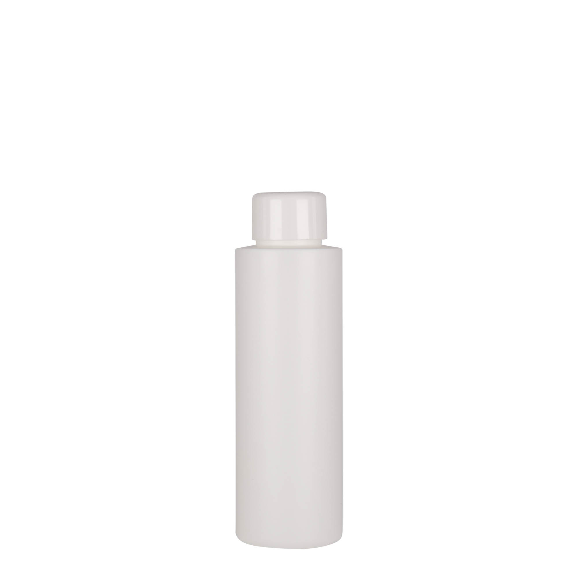 100 ml plastic bottle 'Pipe', HDPE, white, closure: GPI 24/410