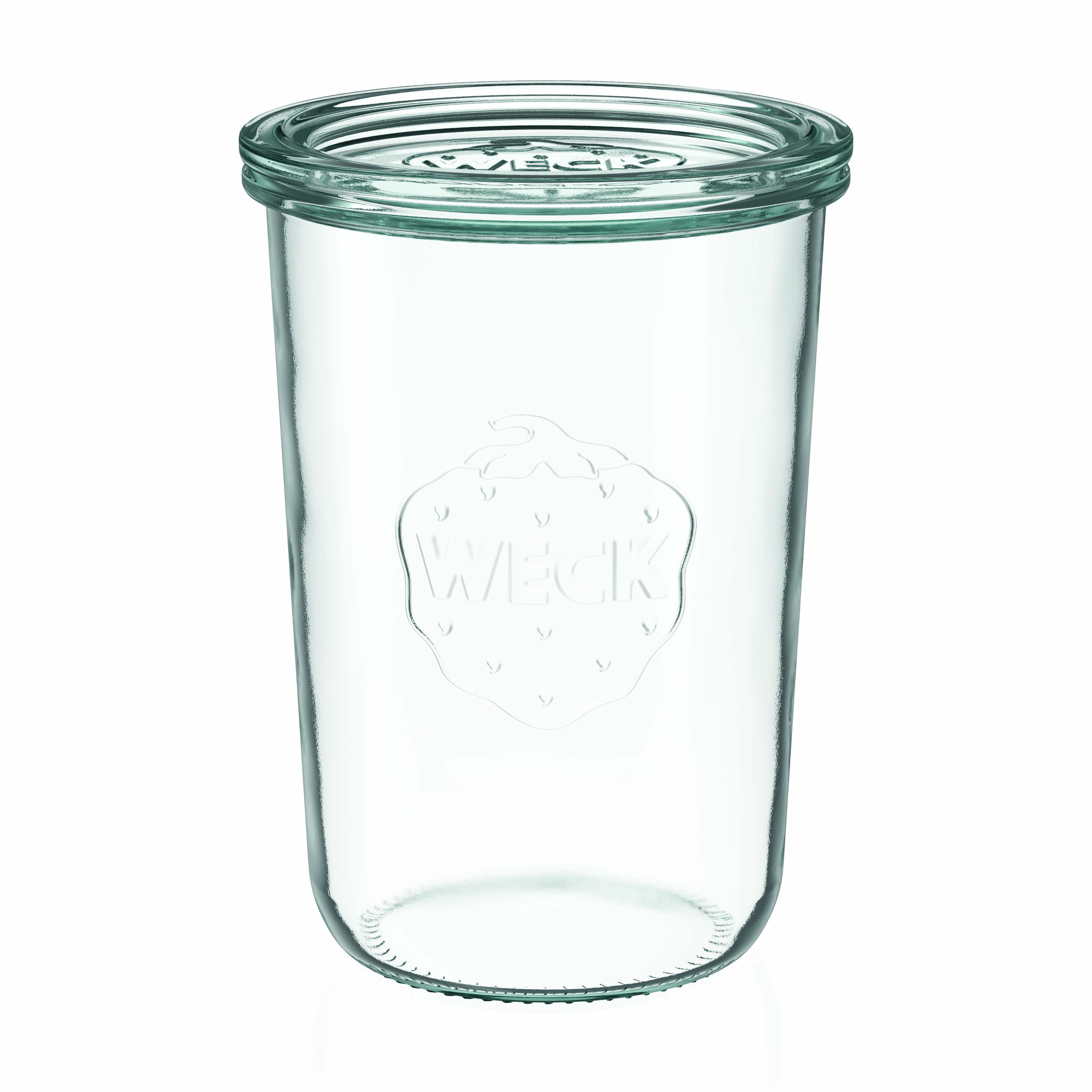 850 ml WECK inverted glass jar, opening: round rim