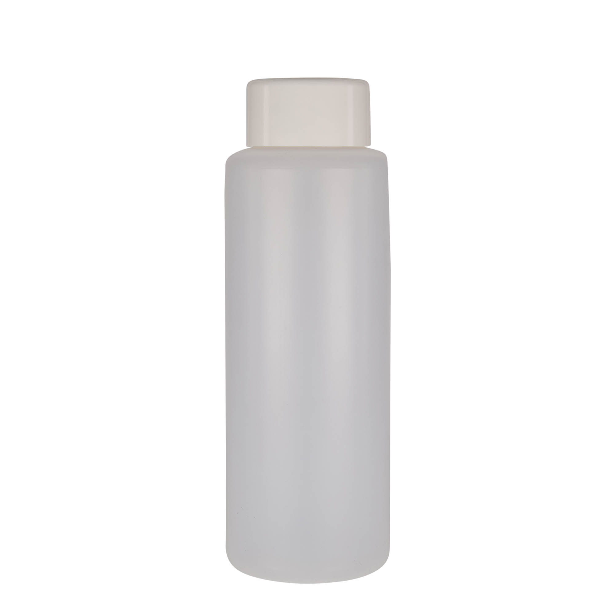1,000 ml round bottle, PE plastic, natural, opening: screw cap