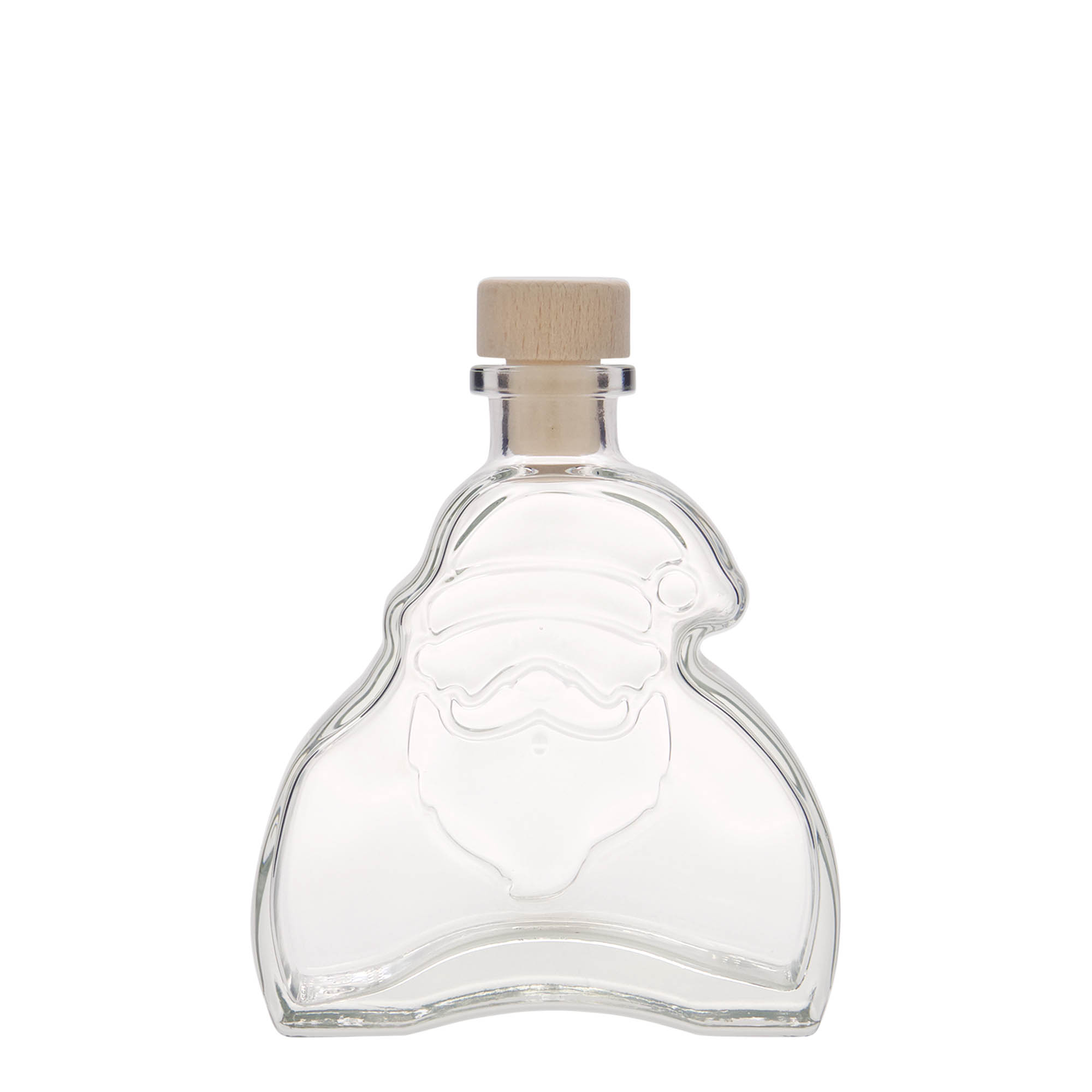 200 ml glass bottle 'Santa Claus', opening: cork
