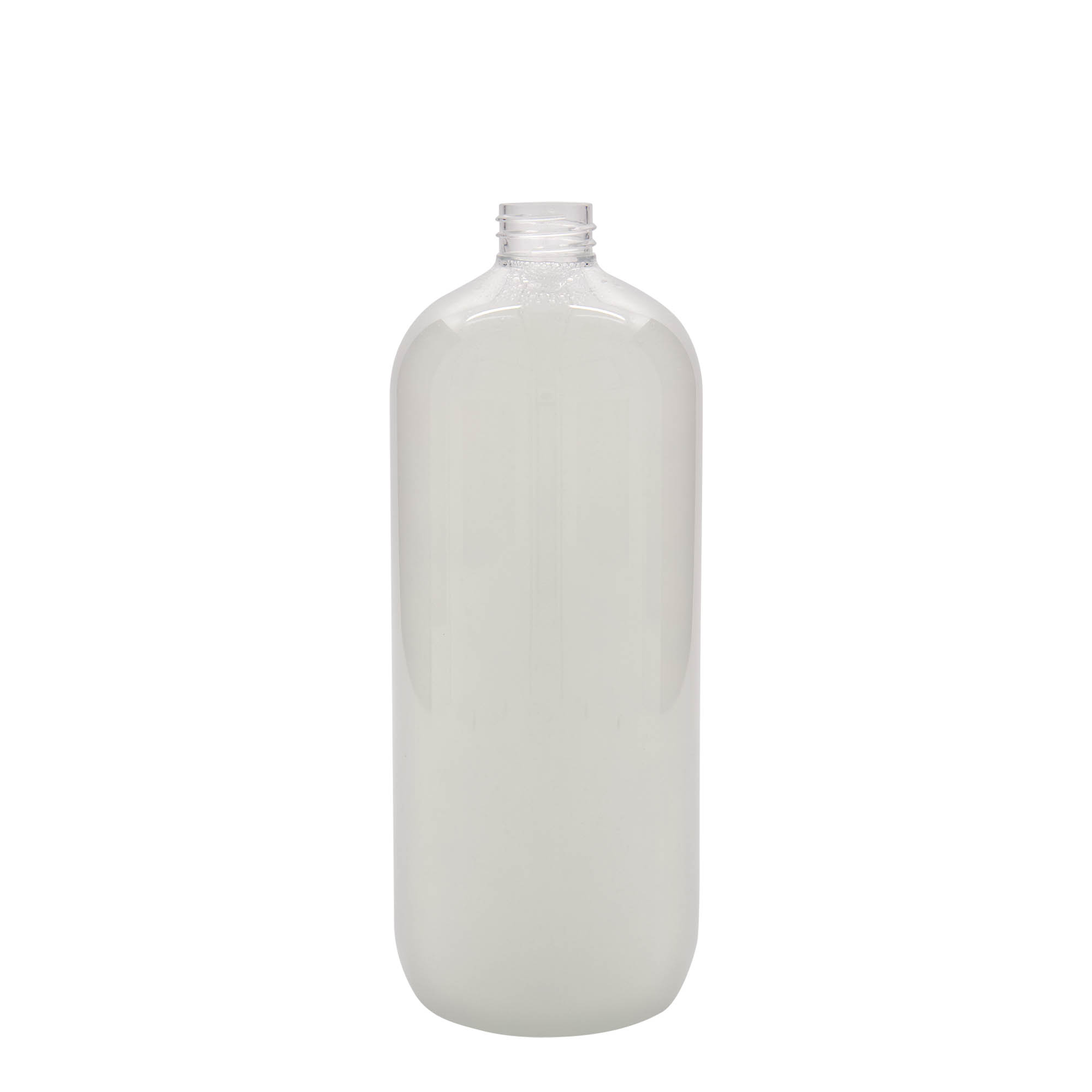 1,000 ml PET bottle 'Boston', plastic, opening: 28/410 1,000 ml PET bottle 'Boston', plastic, opening: 28/410