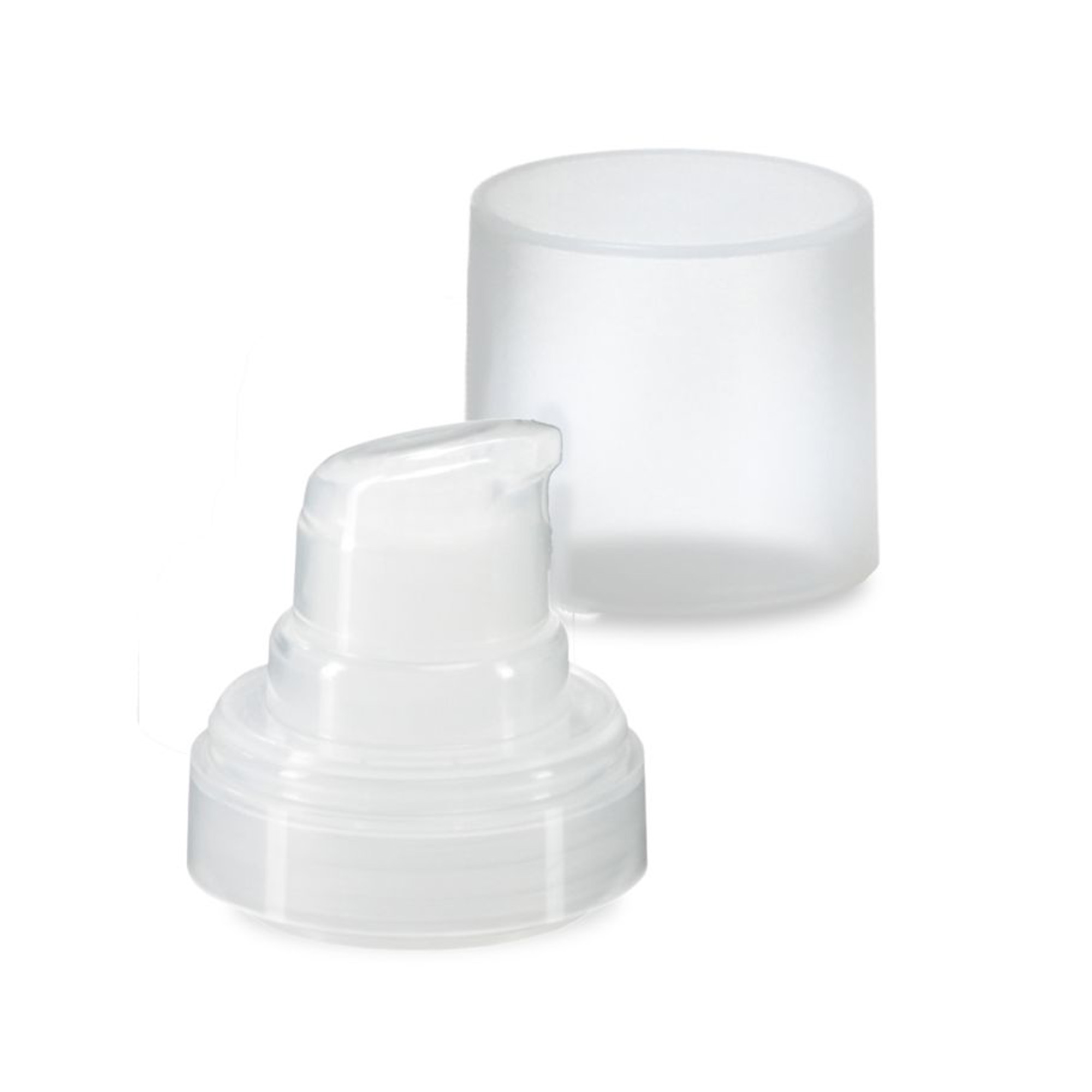 Airless head Micro natural + natural-coloured, matte plug cap