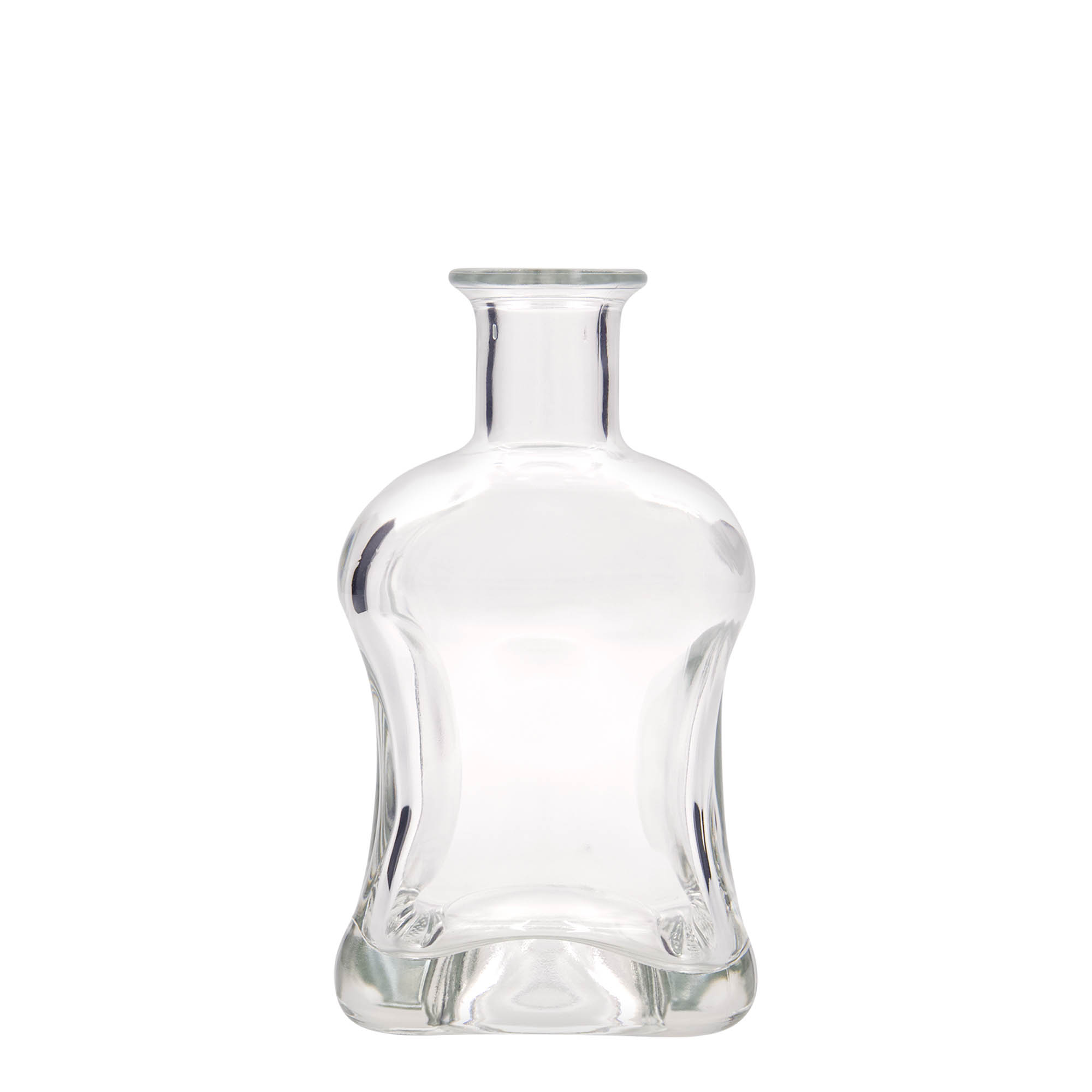 500 ml glass bottle 'Dublin', square, opening: cork