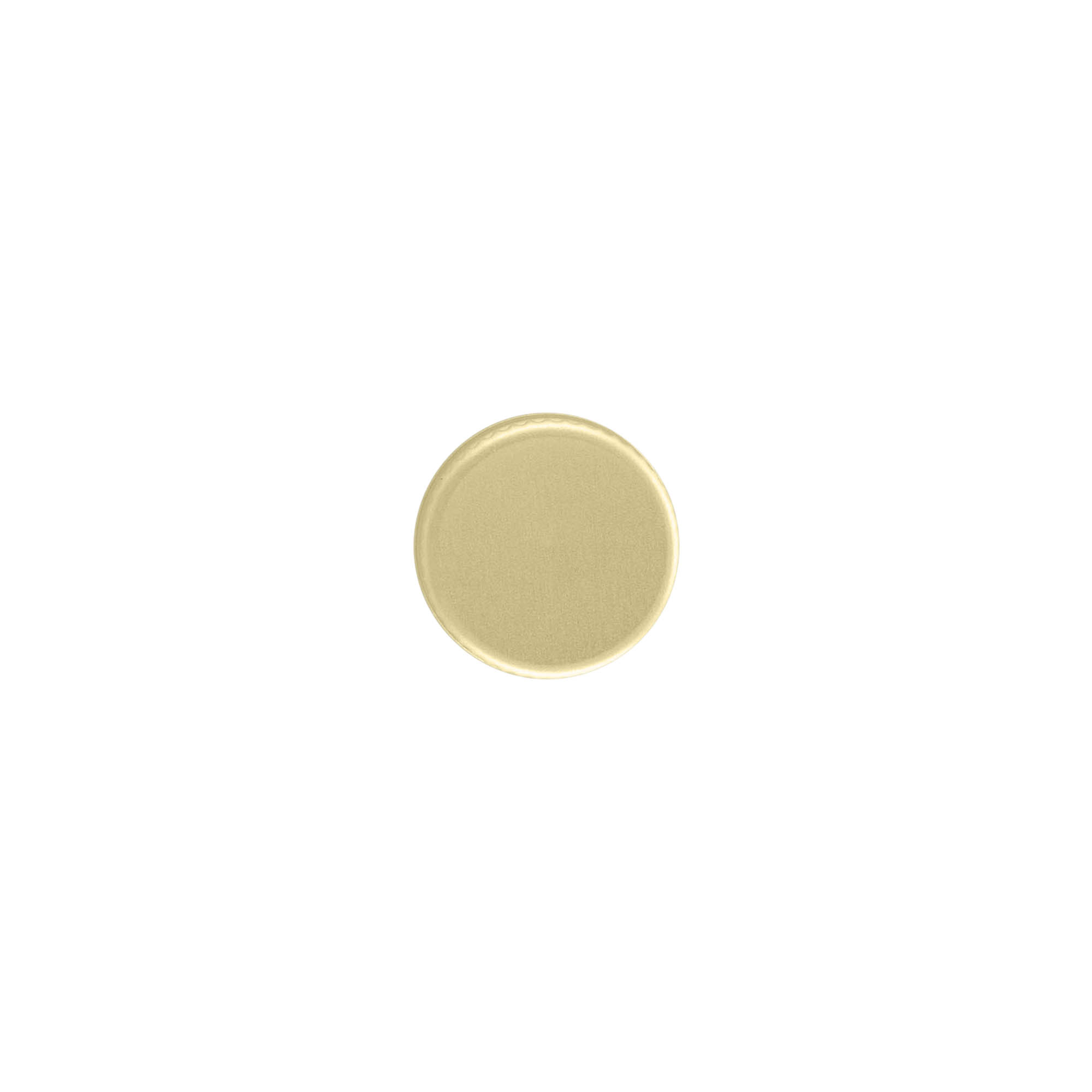 Screw cap, metal, gold, for opening: PP 18 Screw cap, metal, gold, for opening: PP 18