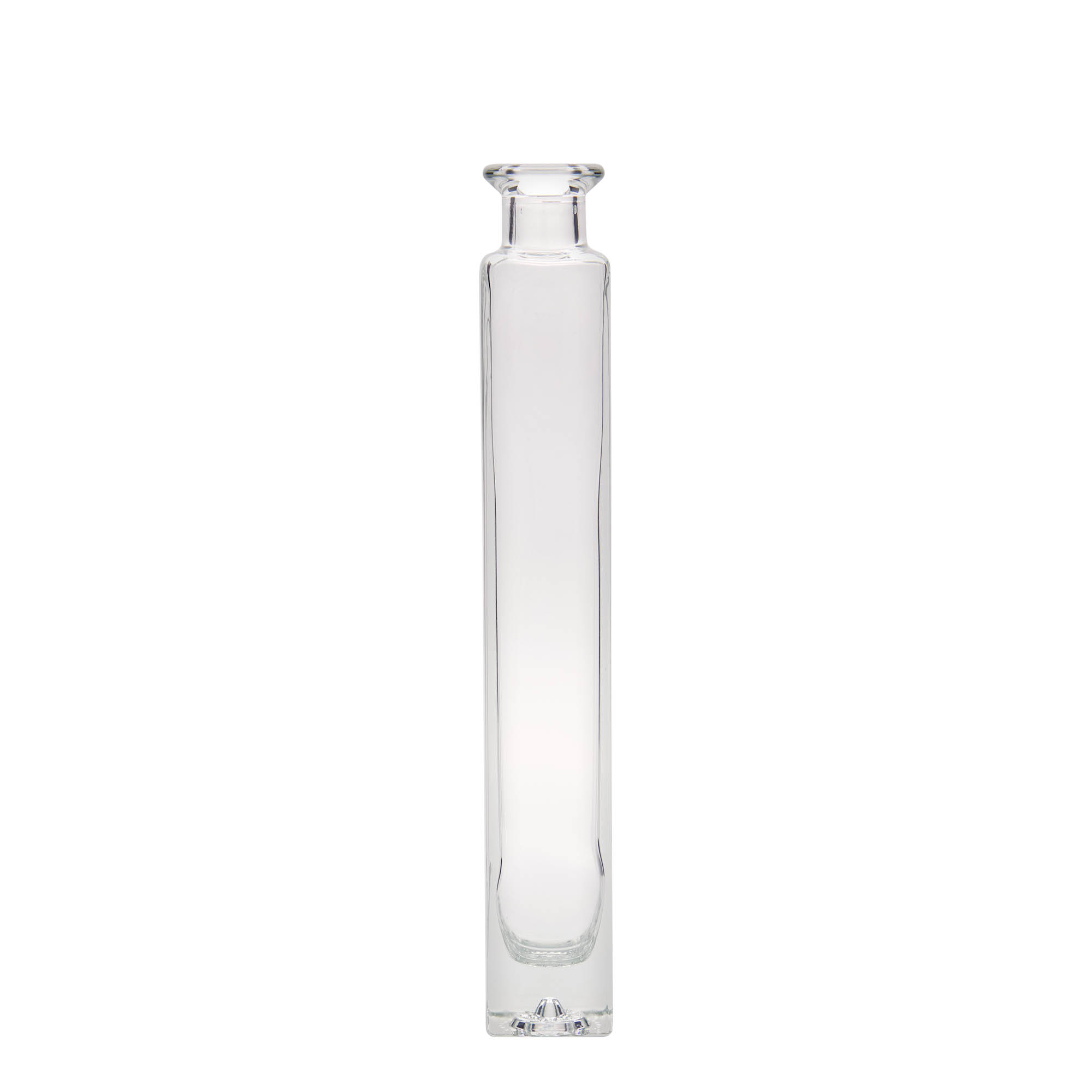 200 ml glass bottle 'Tommy', square, opening: cork