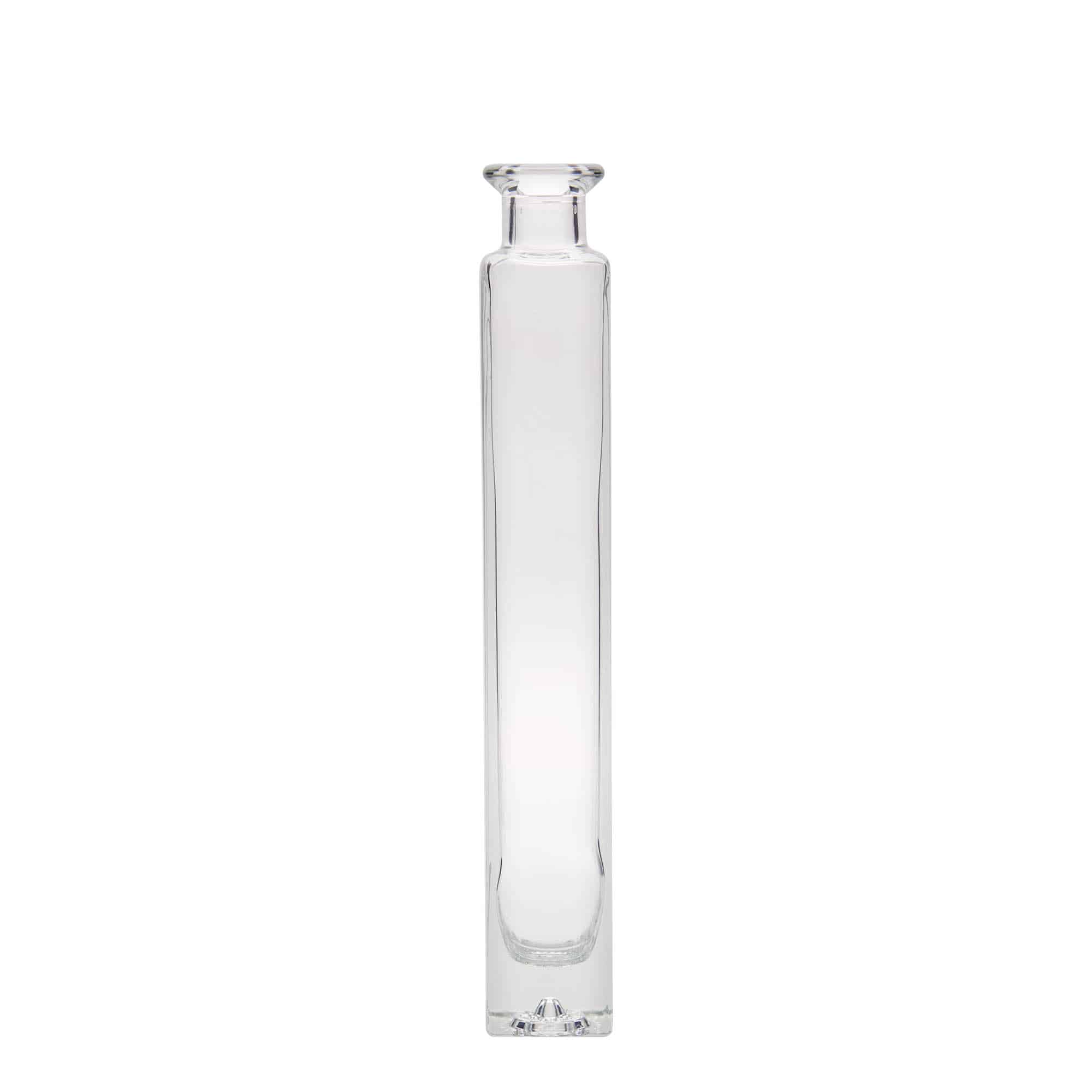 200 ml glass bottle ‘Tommy’, square, opening: cork
