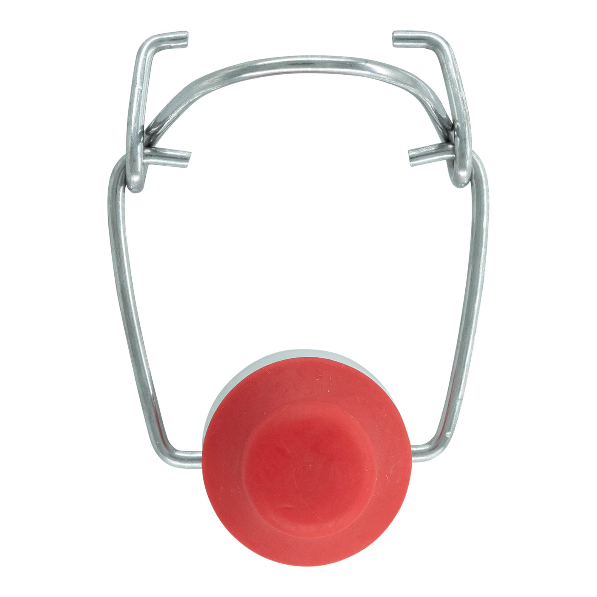 Toggle clasp special size, plastic, red-white