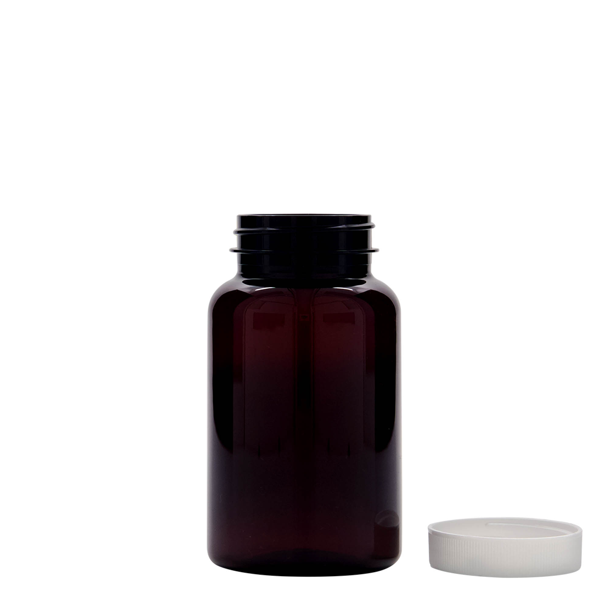 200 ml PET container, plastic, brown, opening: 45/400 200 ml PET container, plastic, brown, opening: 45/400