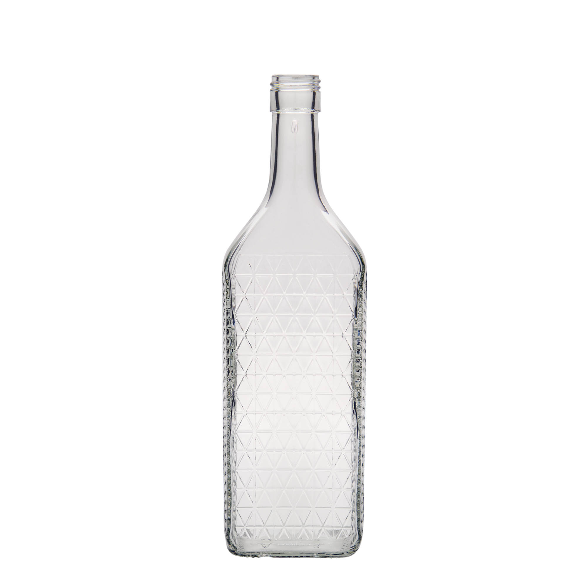 700 ml glass bottle 'Caruso', rectangular, opening: PP 31.5 700 ml glass bottle 'Caruso', rectangular, opening: PP 31.5
