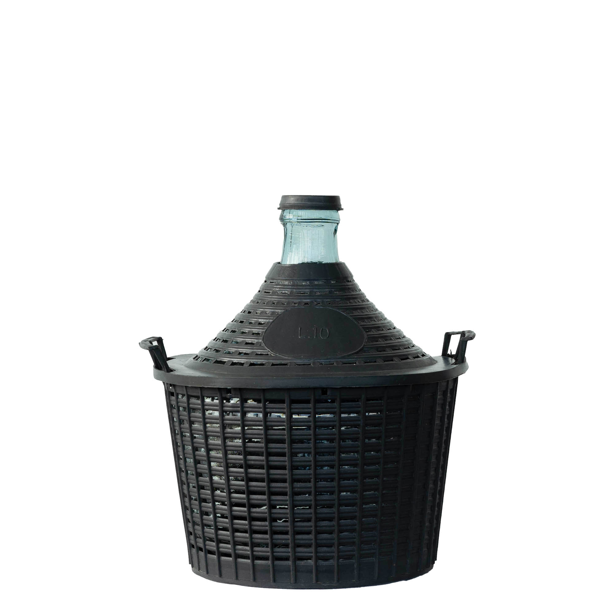 10 l narrow-neck glass balloon bottle, opening: slip lid 10 l narrow-neck glass balloon bottle, opening: slip lid