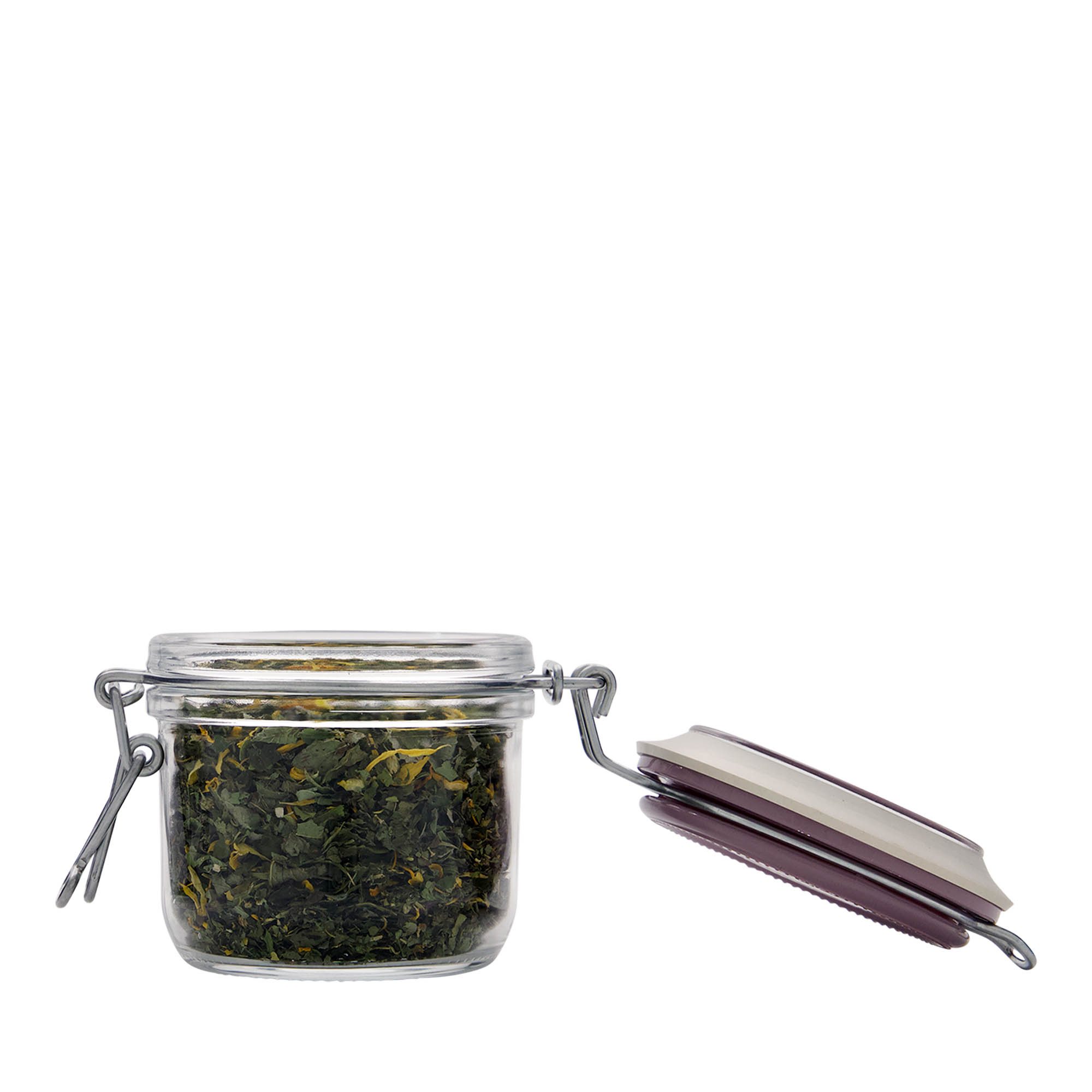 200 ml wire bail jar 'Fido', violet, opening: wire bail closure