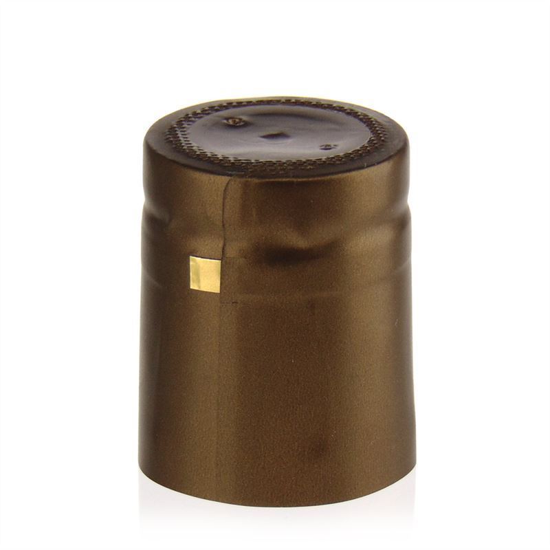 Shrink capsule 32x41, PVC plastic, ducat gold Shrink capsule 32x41, PVC plastic, ducat gold