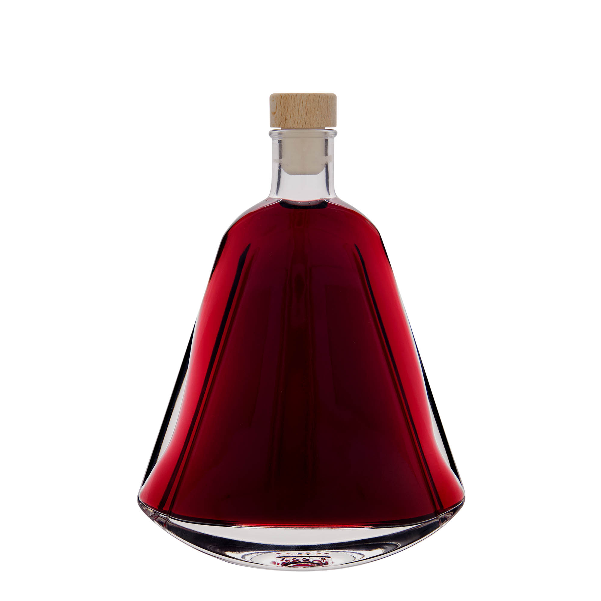 350 ml glass bottle 'Maurizio', oval, opening: cork