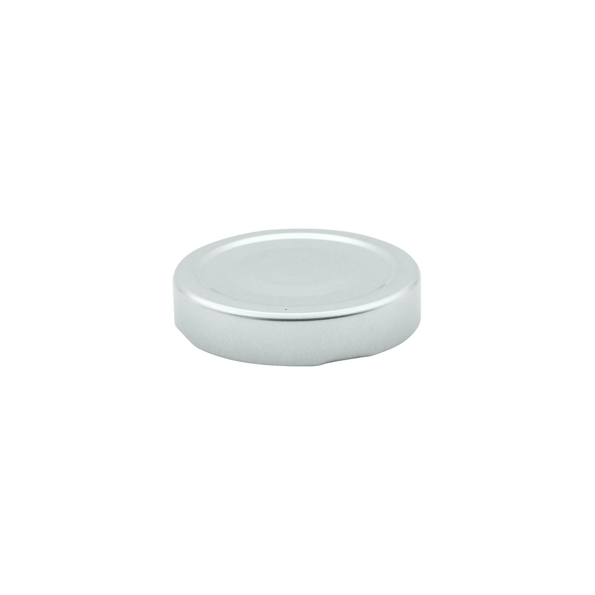 Deep twist-off cap, tinplate, silver, for opening: Deep-TO 63 Deep twist-off cap, tinplate, silver, for opening: Deep-TO 63