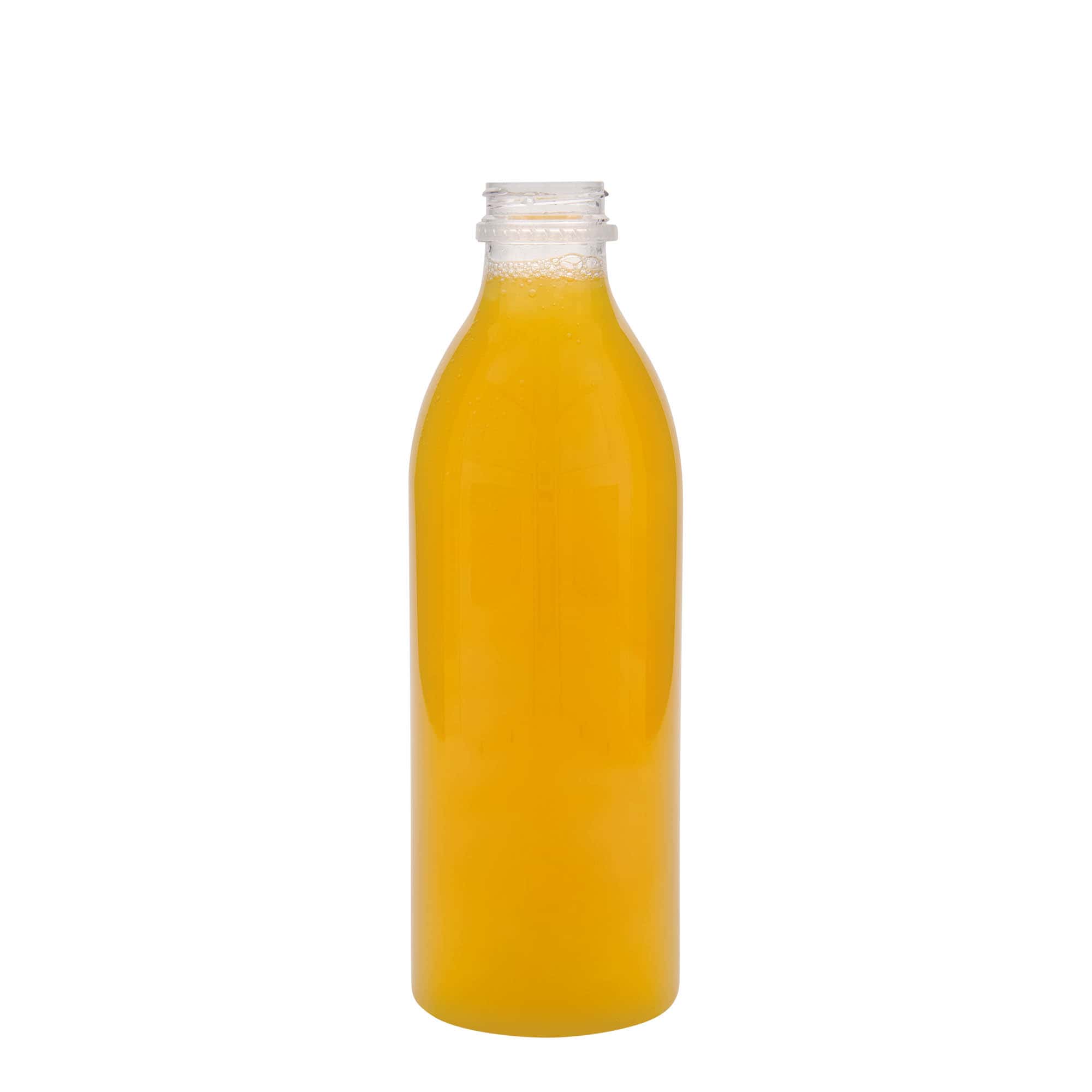 1,000 ml PET bottle standard, plastic, opening: 38 mm