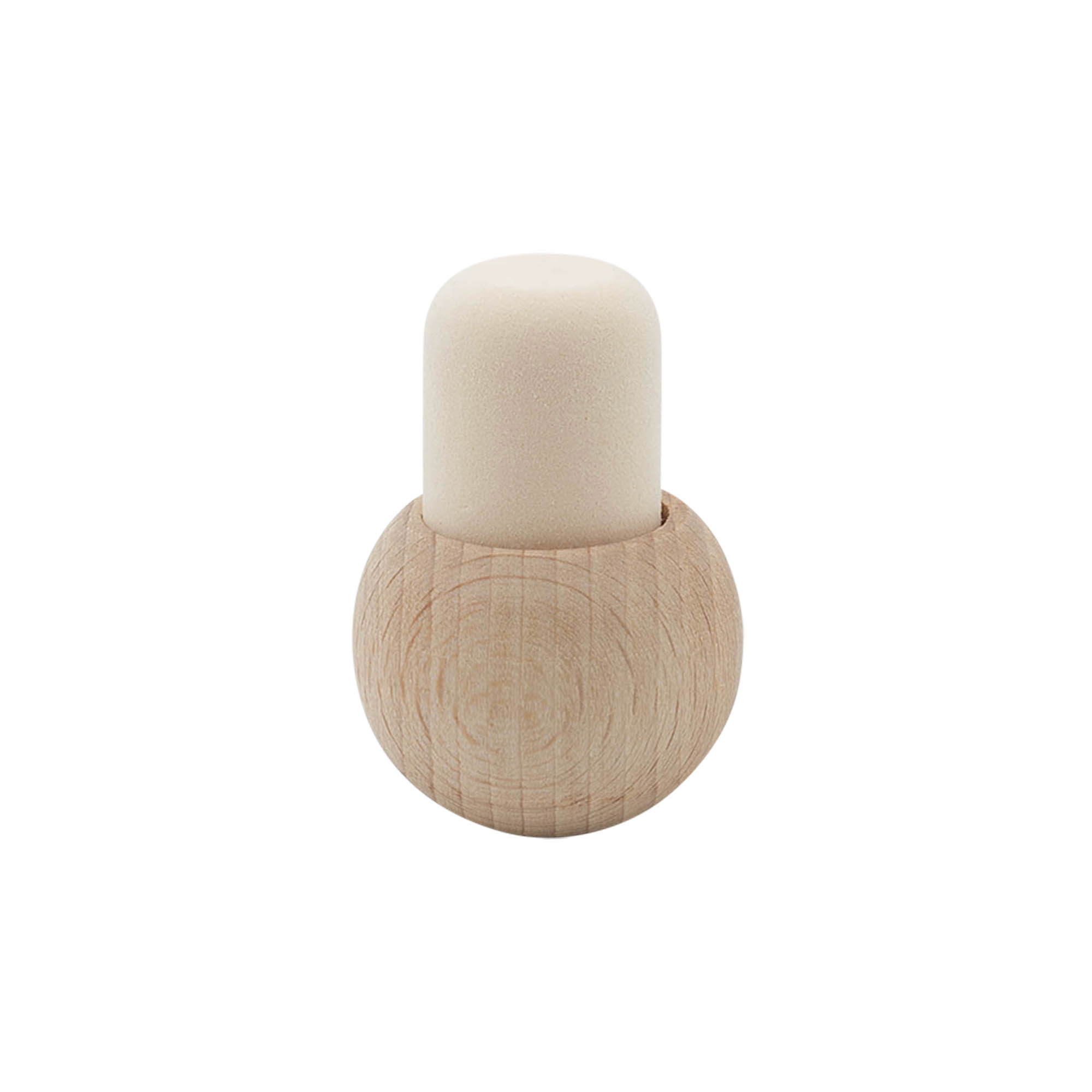 Handle cork 19 mm ‘Ball’, wood/plastic, for opening: cork